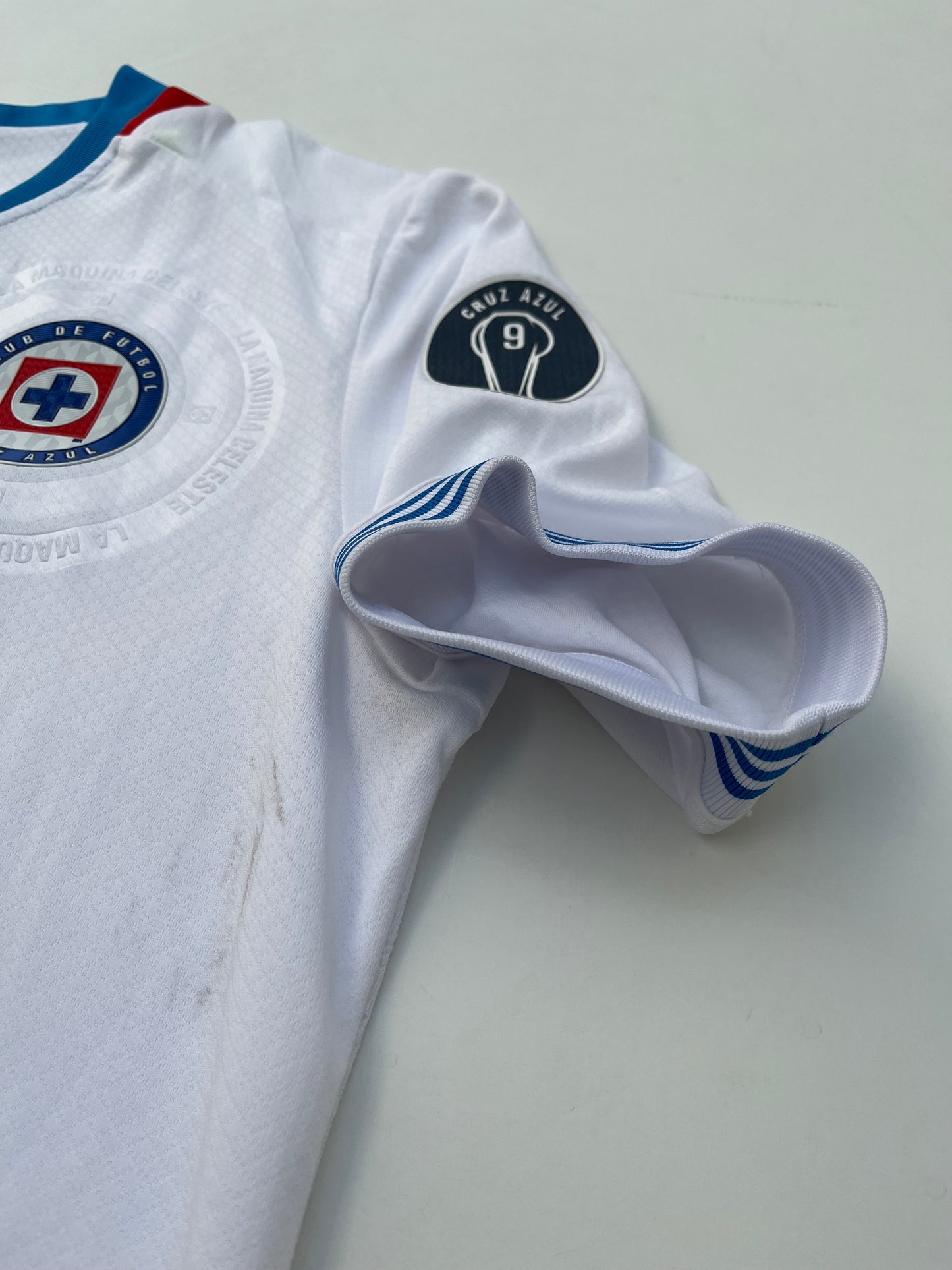 Jersey Cruz Azul Visita 2024 2025 Match Worn Luis Romo (L)