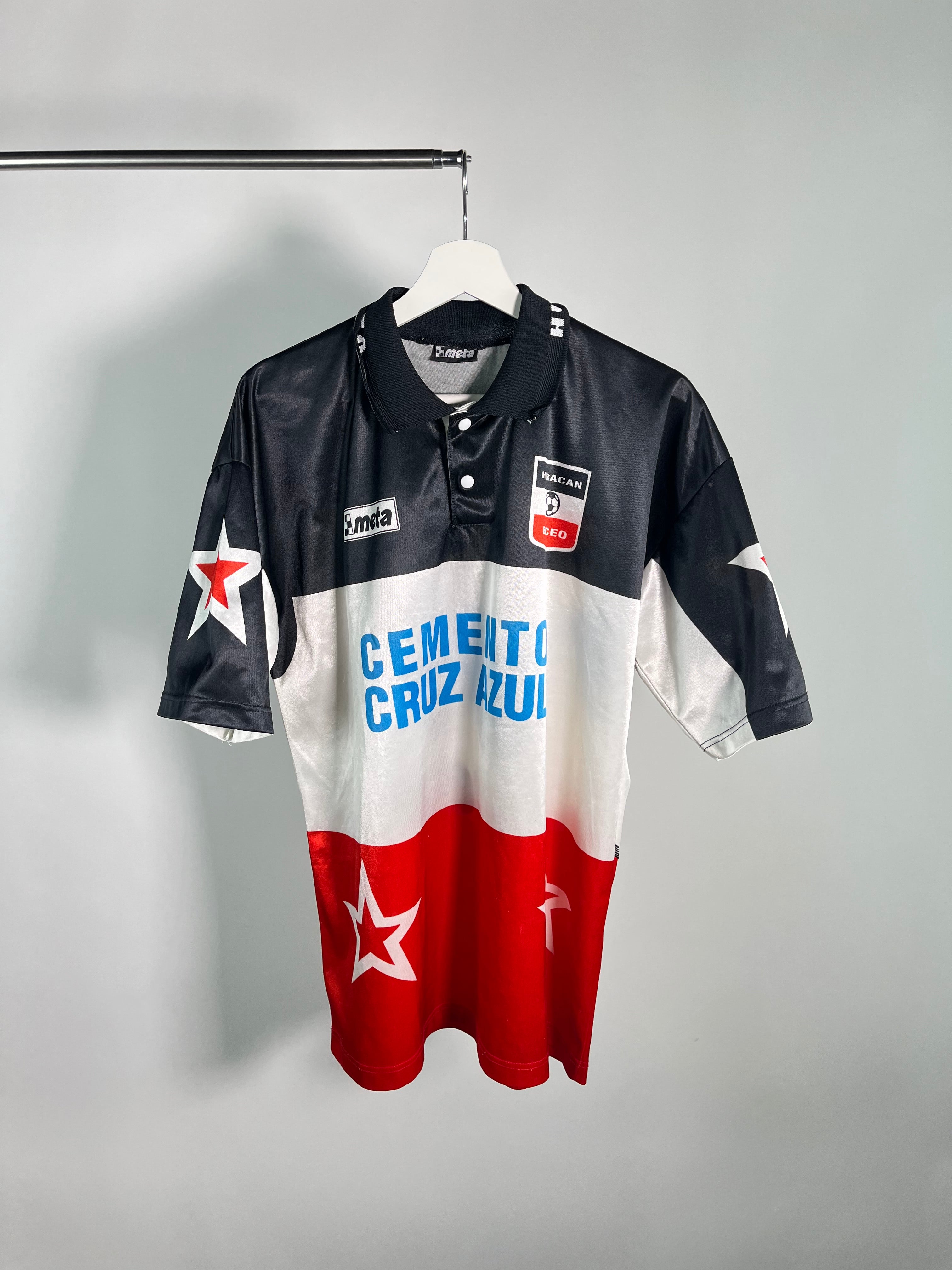 Jersey Huracán Buceo Local 2000 2001 Match Worn (L)