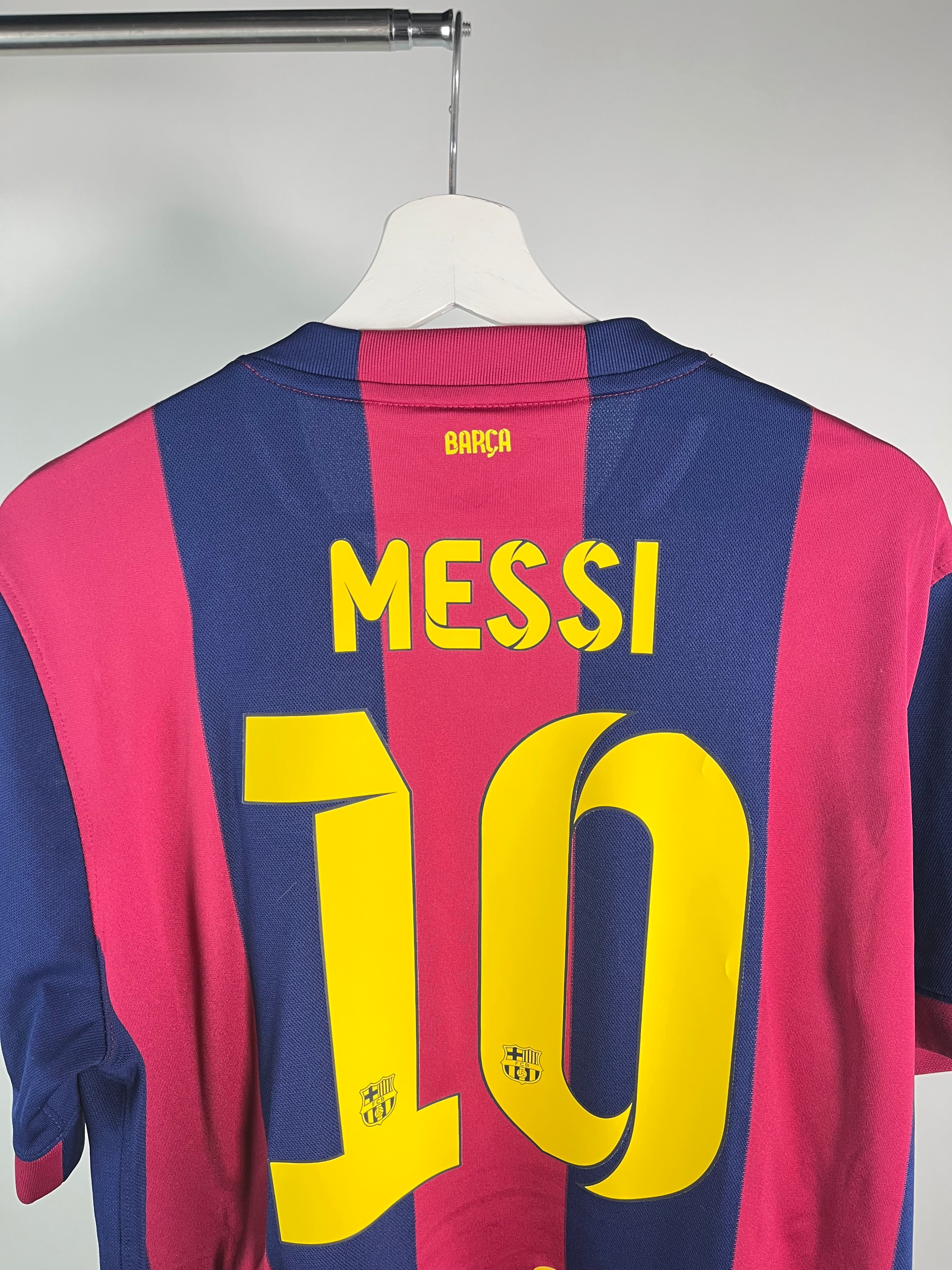 Jersey Barcelona Local 2014 2015 Lionel Messi (L)