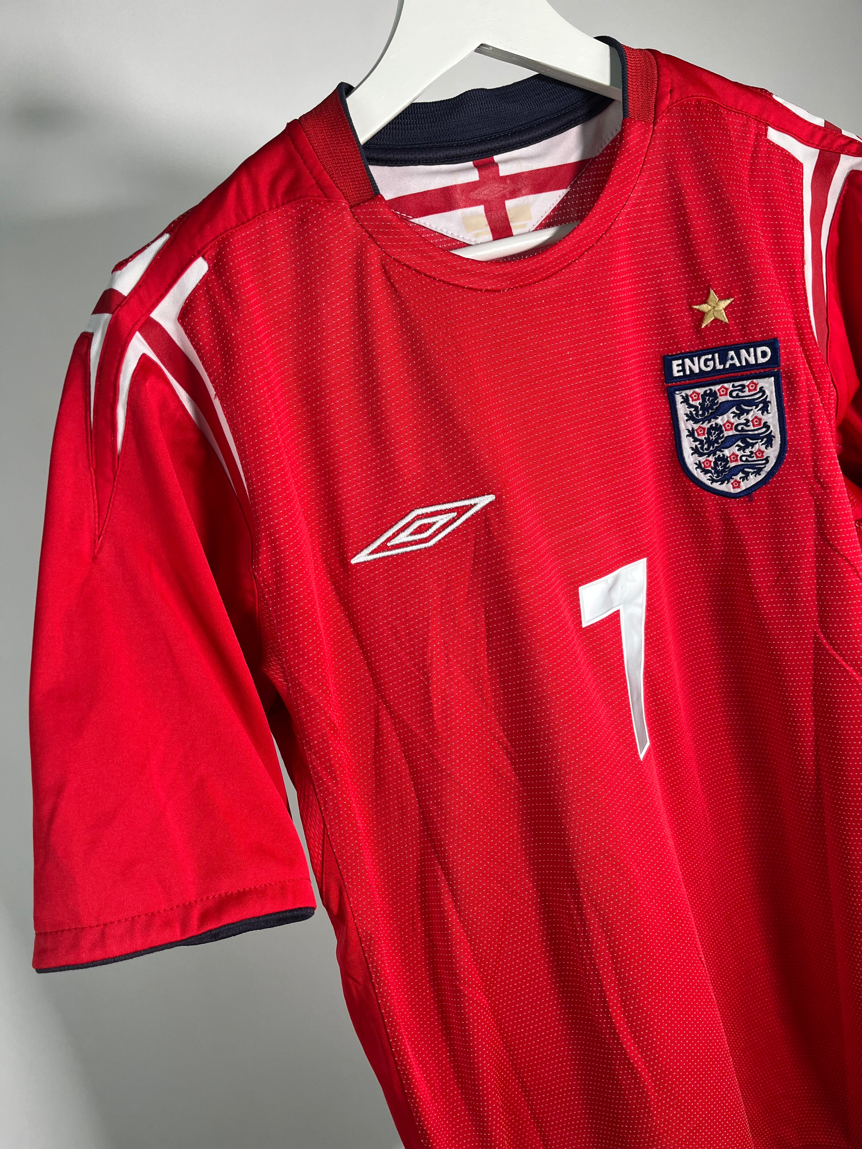 Jersey Inglaterra Visita 2004 2006 David Beckham (M)