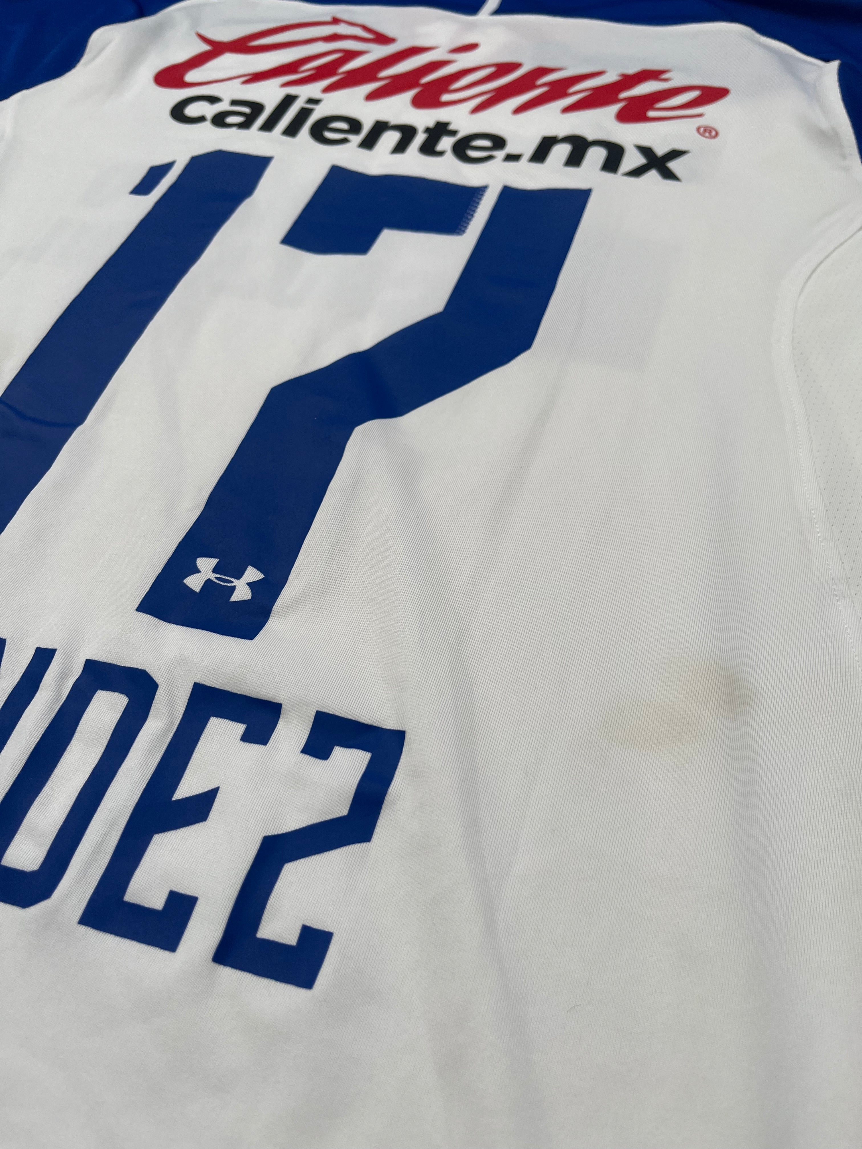 Jersey Cruz Azul Visita 2018 2019 Match Worn Edgar Méndez (M)