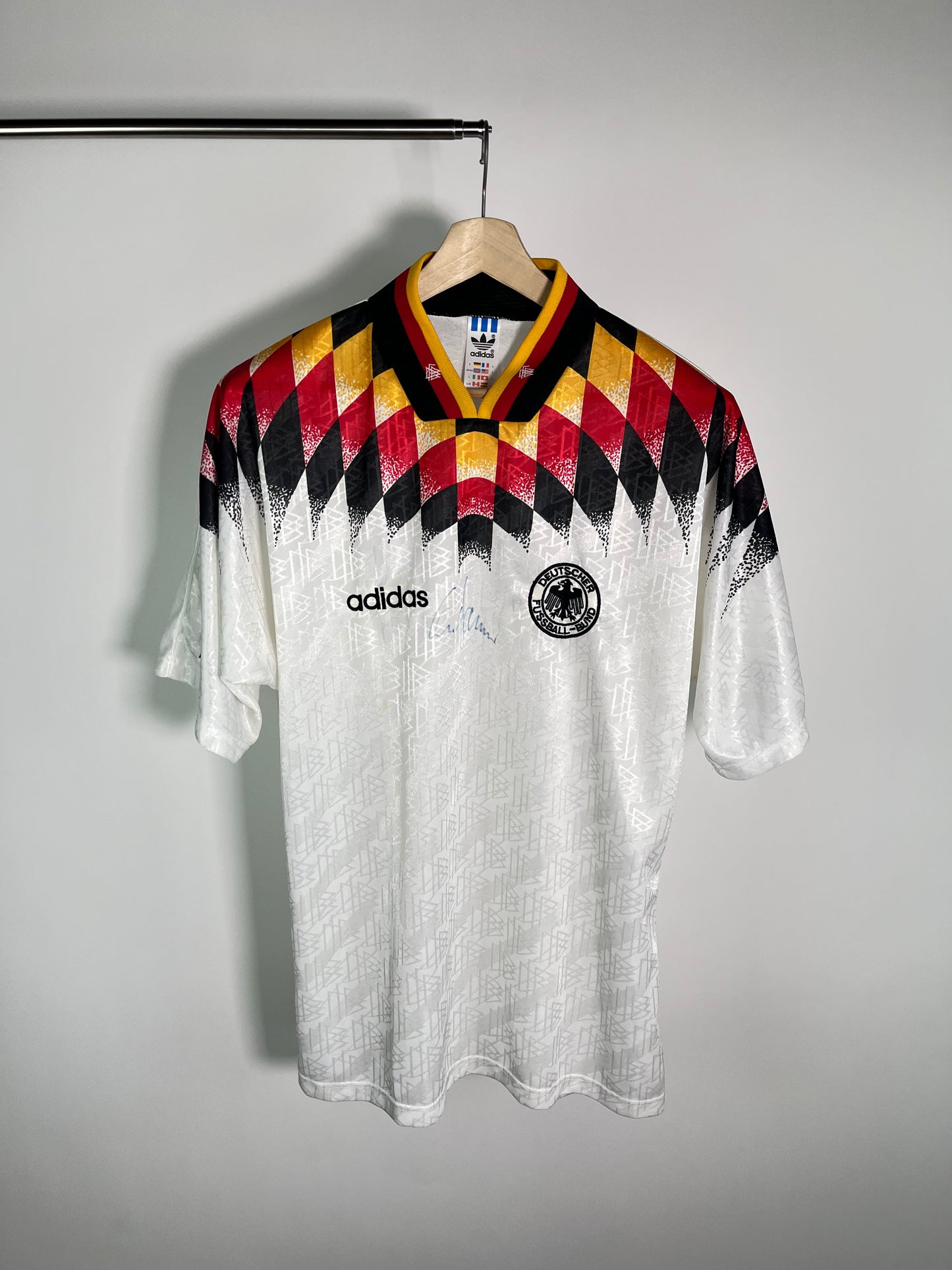 Jersey Alemania Local 1994 1996 Autografiado (L)