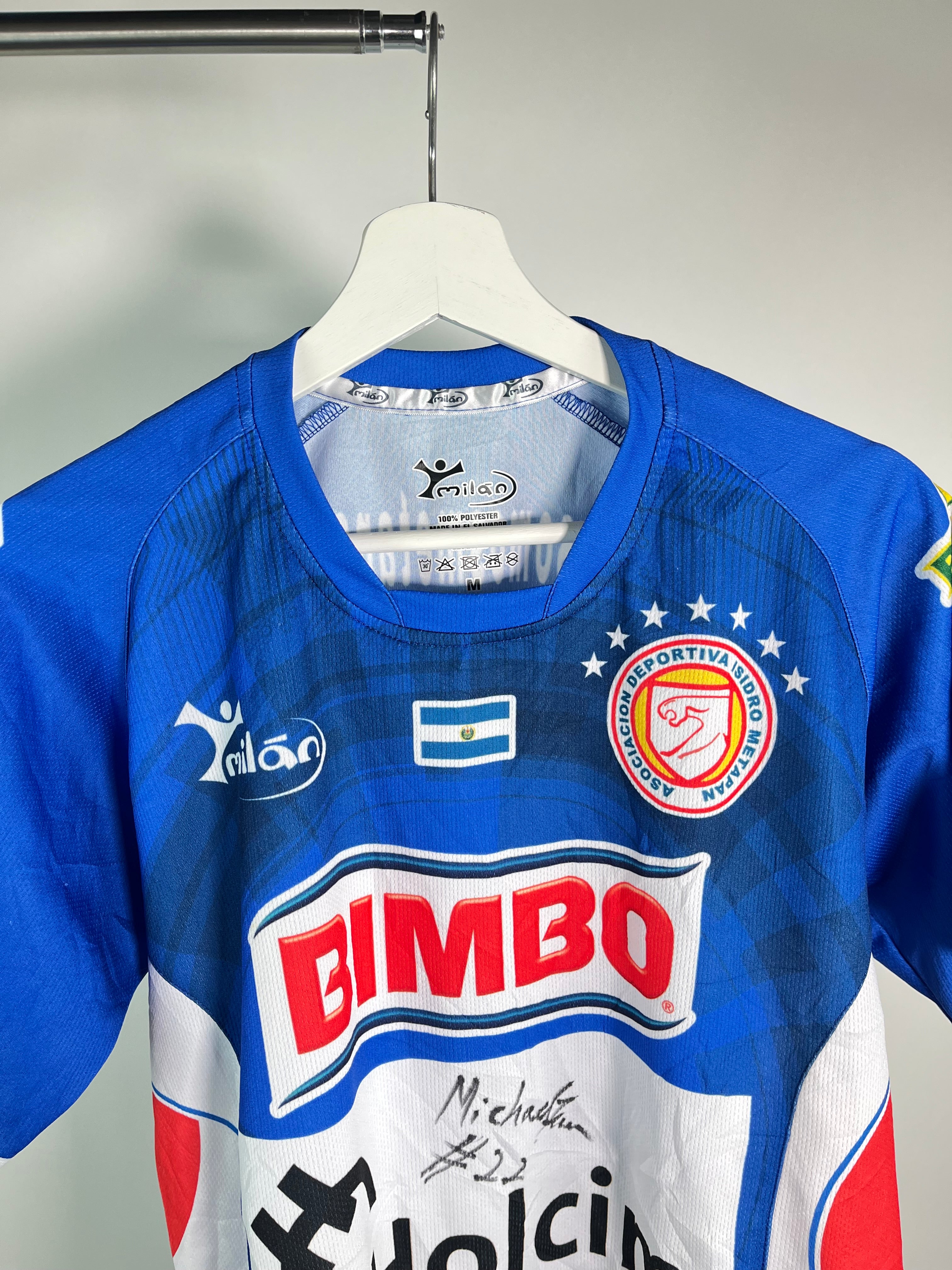 Jersey Isidro Metapán Local 2013 2014 Match Worn Autografiado Michael Funes (M)