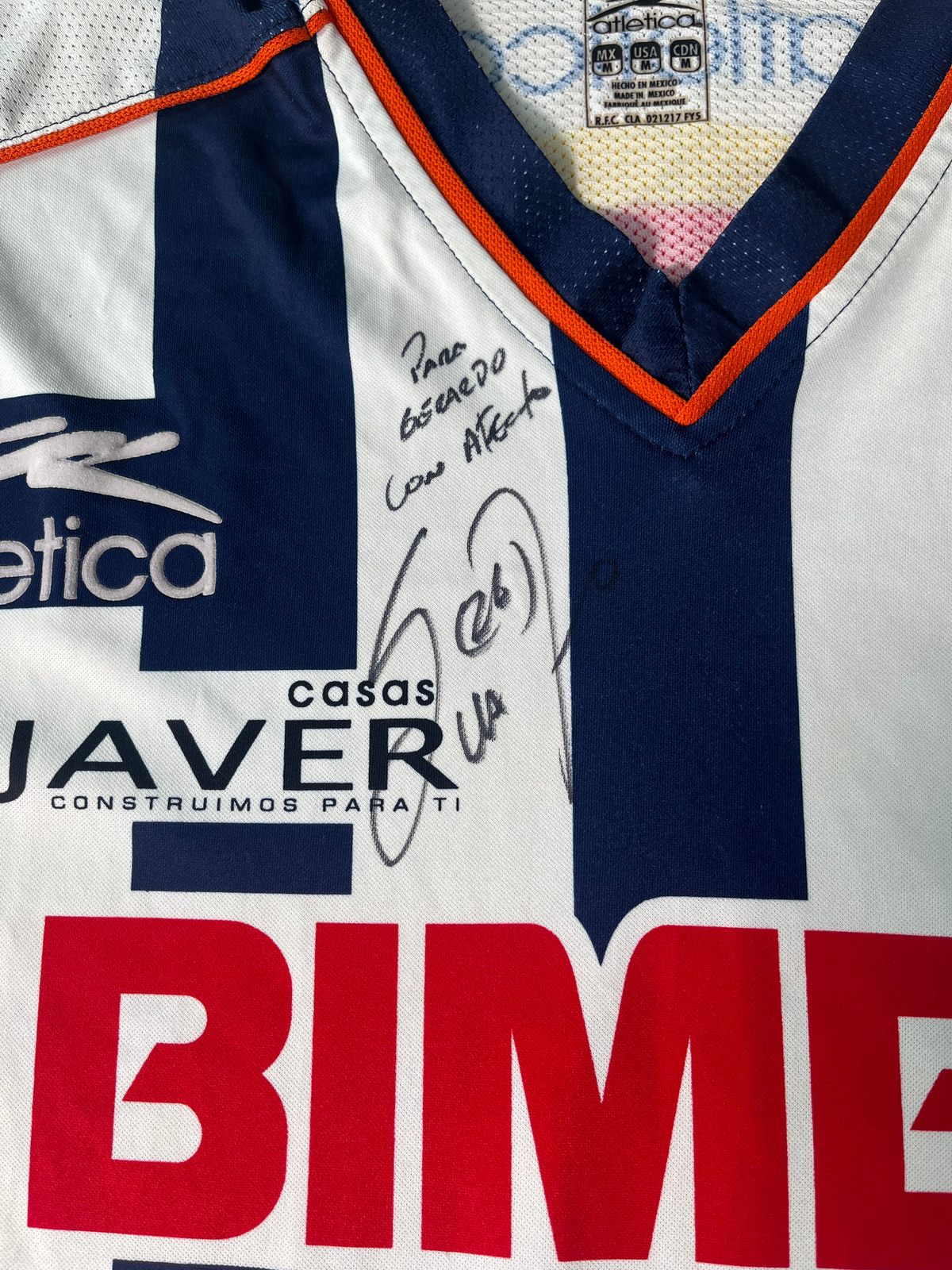 Jersey Rayados Monterrey Local 2005 2006 Autografiado Humberto Suazo (M)