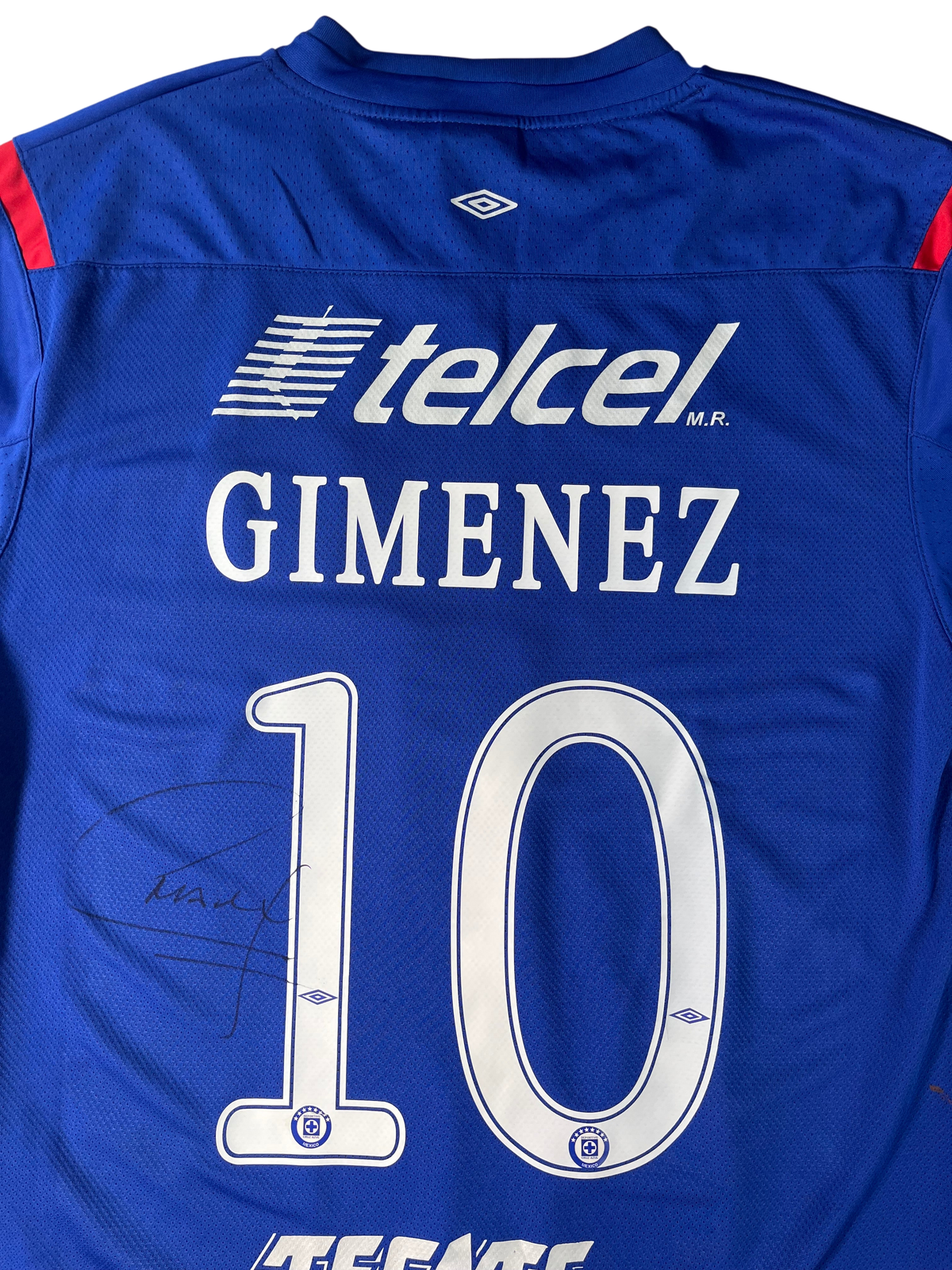 Jersey Cruz Azul Local 2011 2012 Autografiada Christian "Chaco" Giménez (XL)