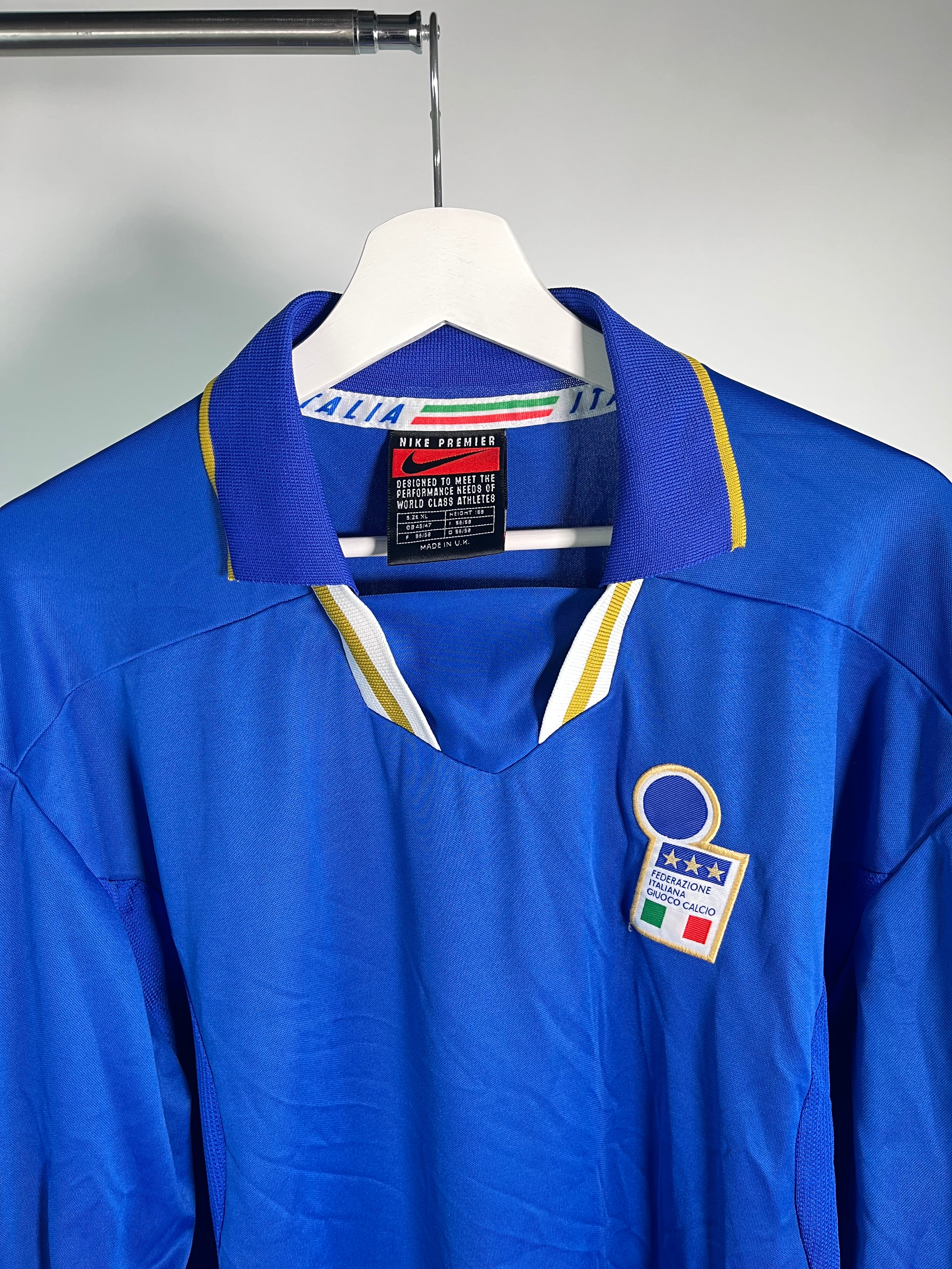 Italia Local 1996 1997 Manga Larga Versión Jugador (XL)