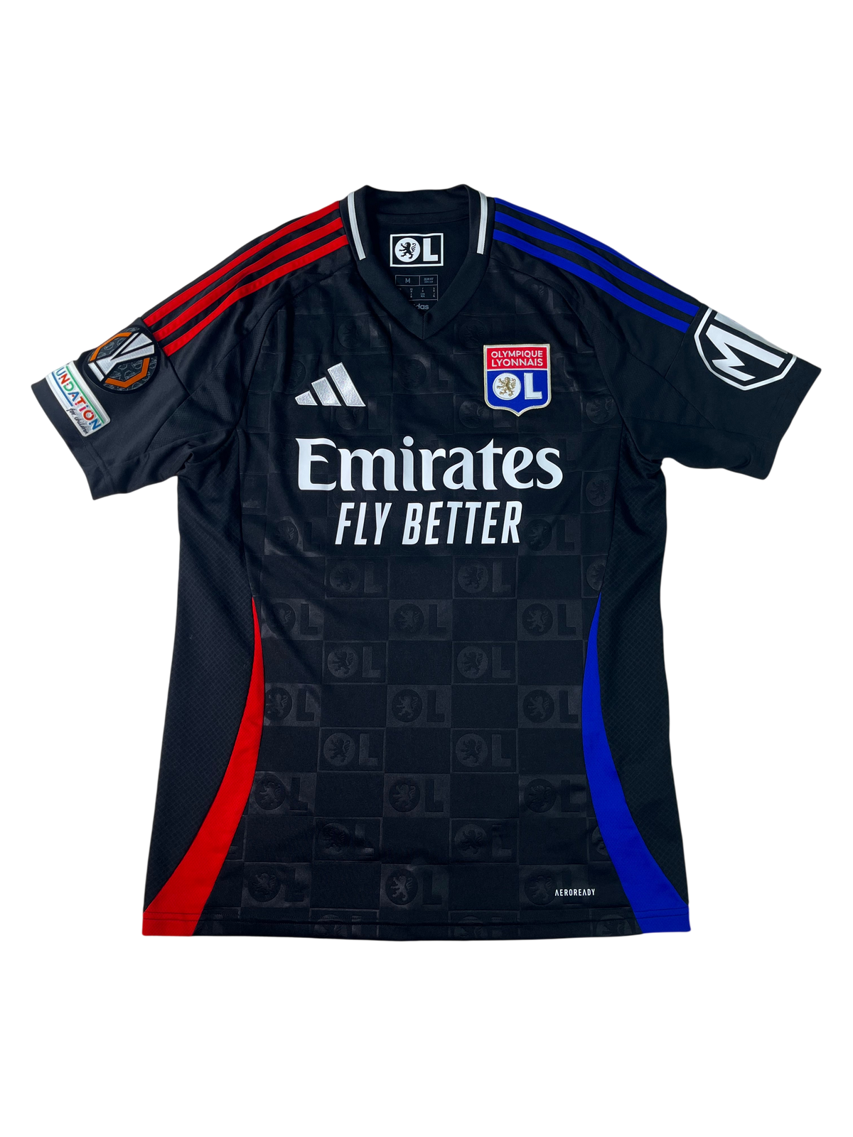 Jersey Olympique Lyon Visita *Europa League* 2024 2025 Georges Mikautadze (M)