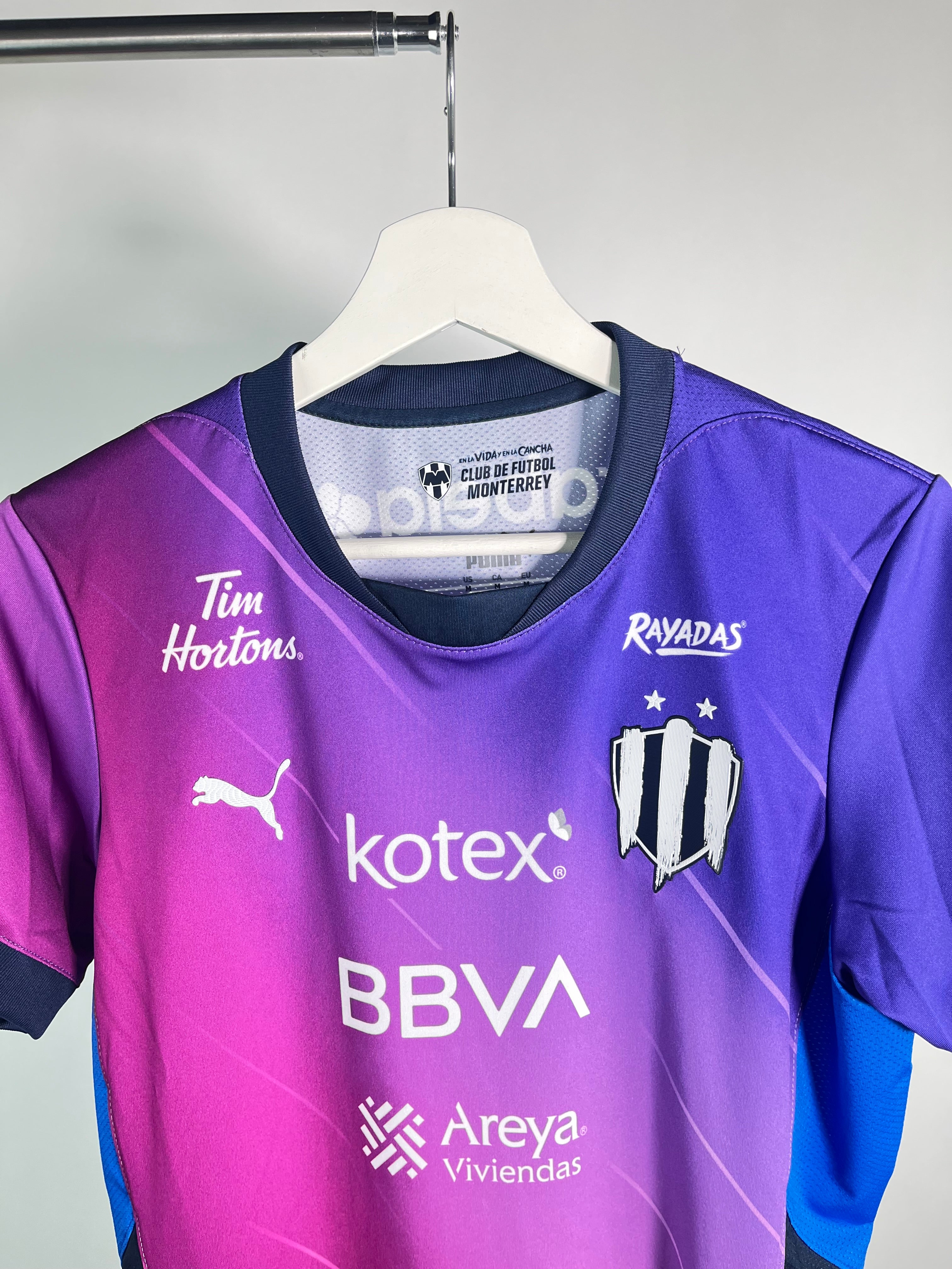 Jersey Rayadas Monterrey Visita 2024 2025 Versión Jugador (M Mujer)