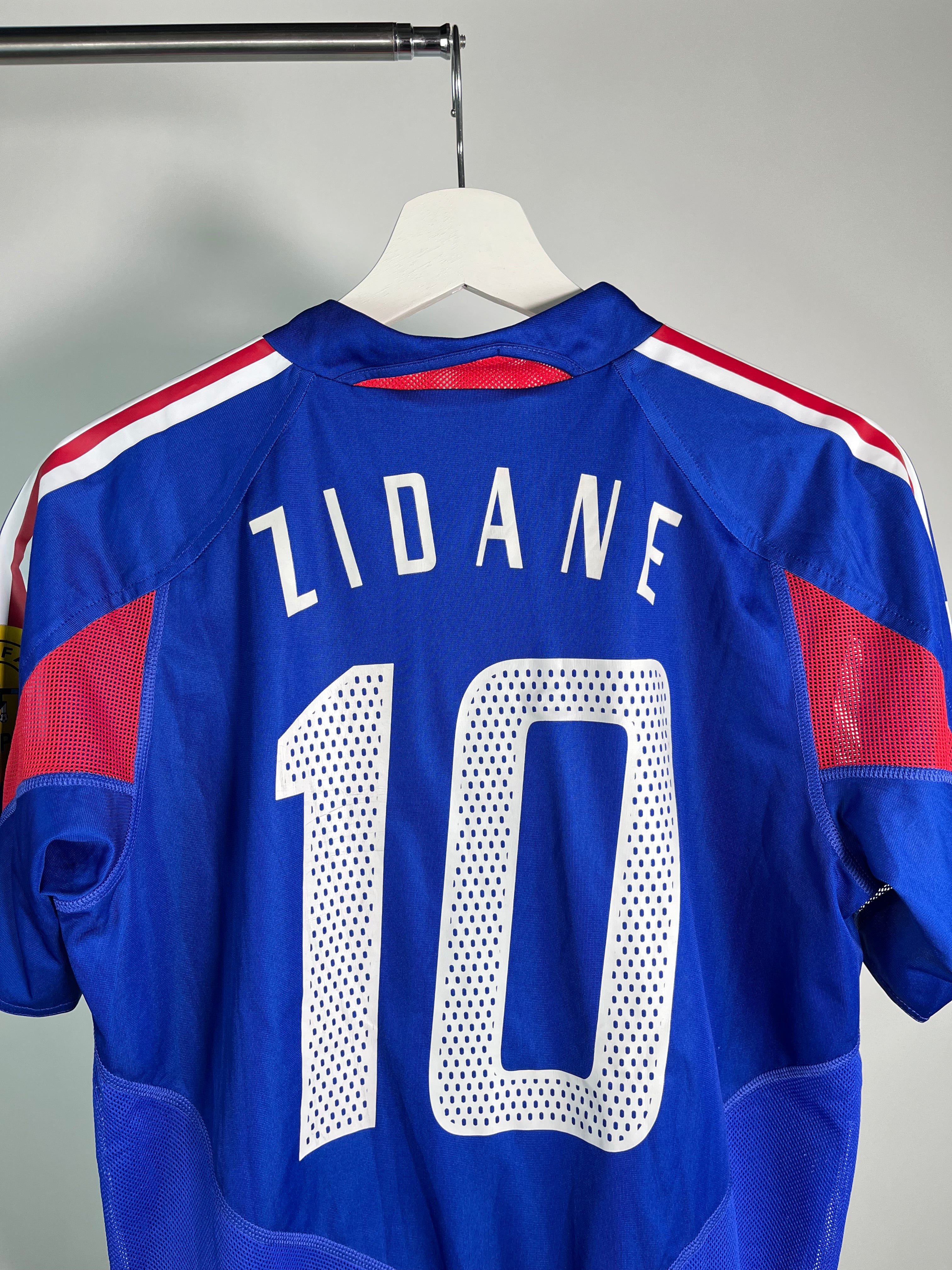 Jersey Francia Local 2004 2006 Versión *Eurocopa* Jugador Zinedine Zidane (M)