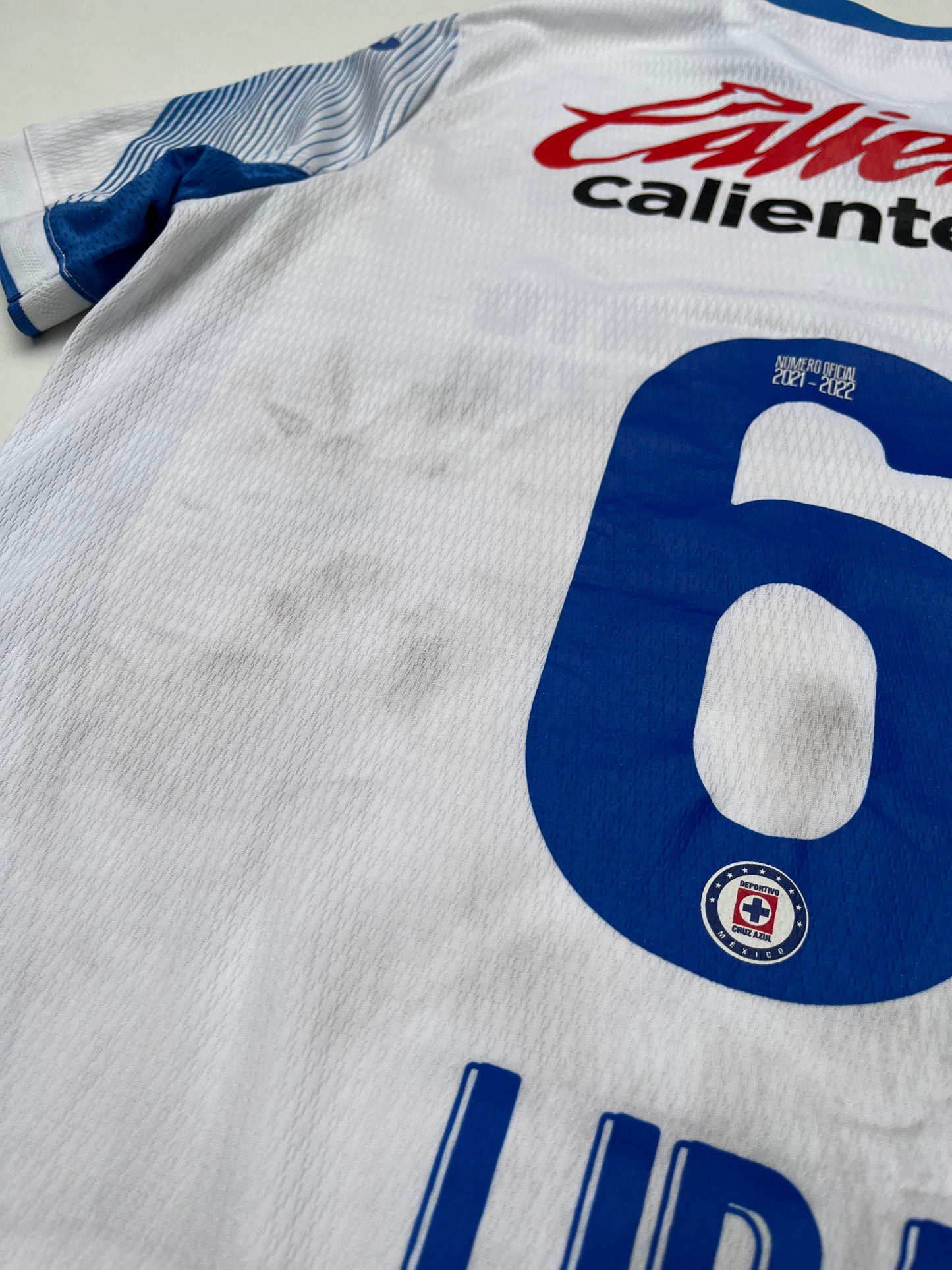 Jersey Cruz Azul Visita 2021 2022 Match Worn Erik Lira (M)