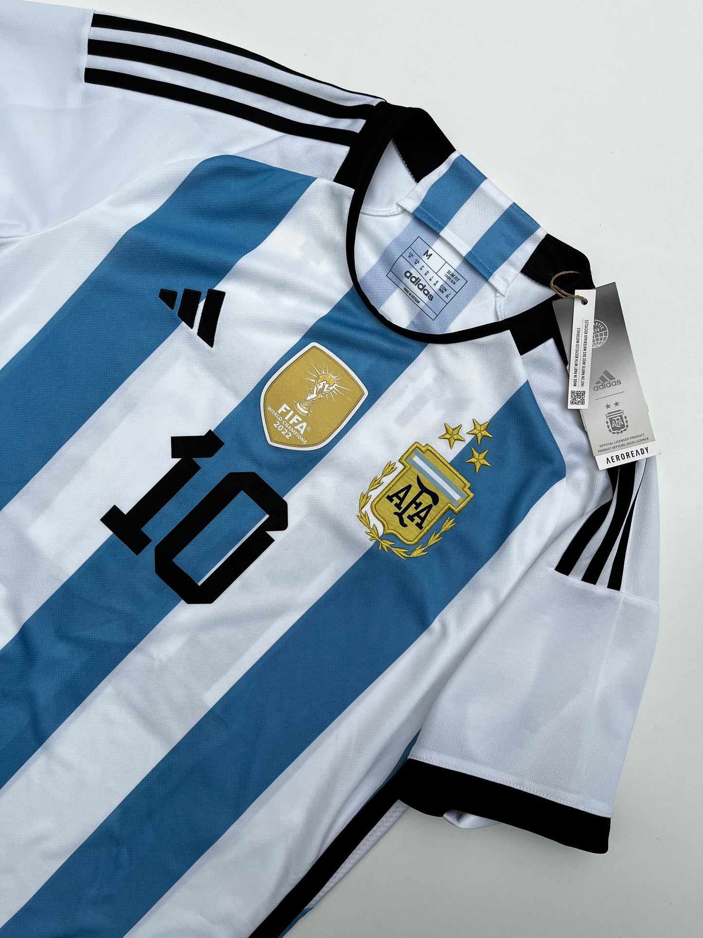 Jersey Argentina Local 2022 2023 *Campeones 3 estrellas* Lionel Messi (M)