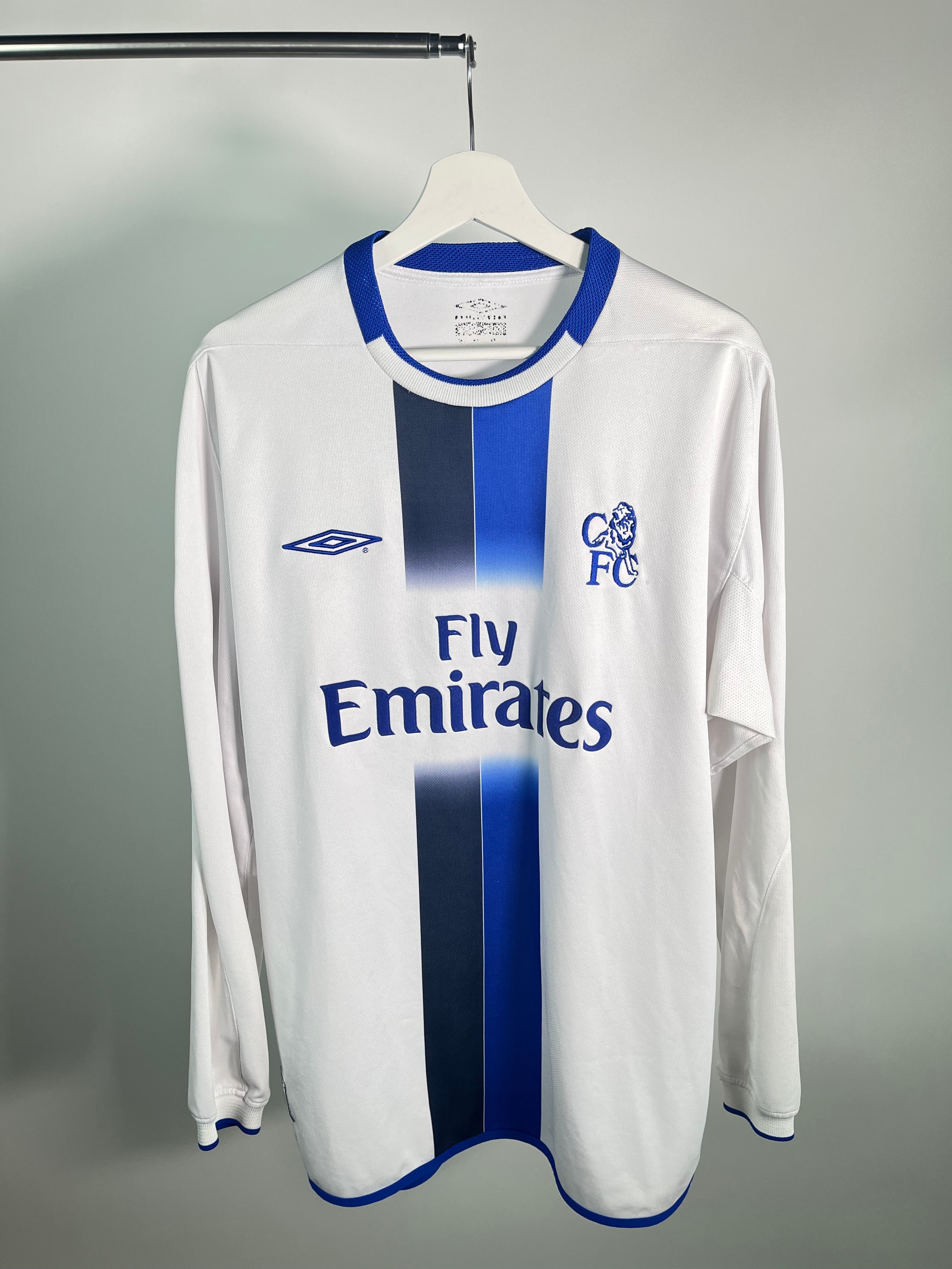 Jersey Chelsea Visita 2003 2005 Manga Larga Didier Drogba (XL)