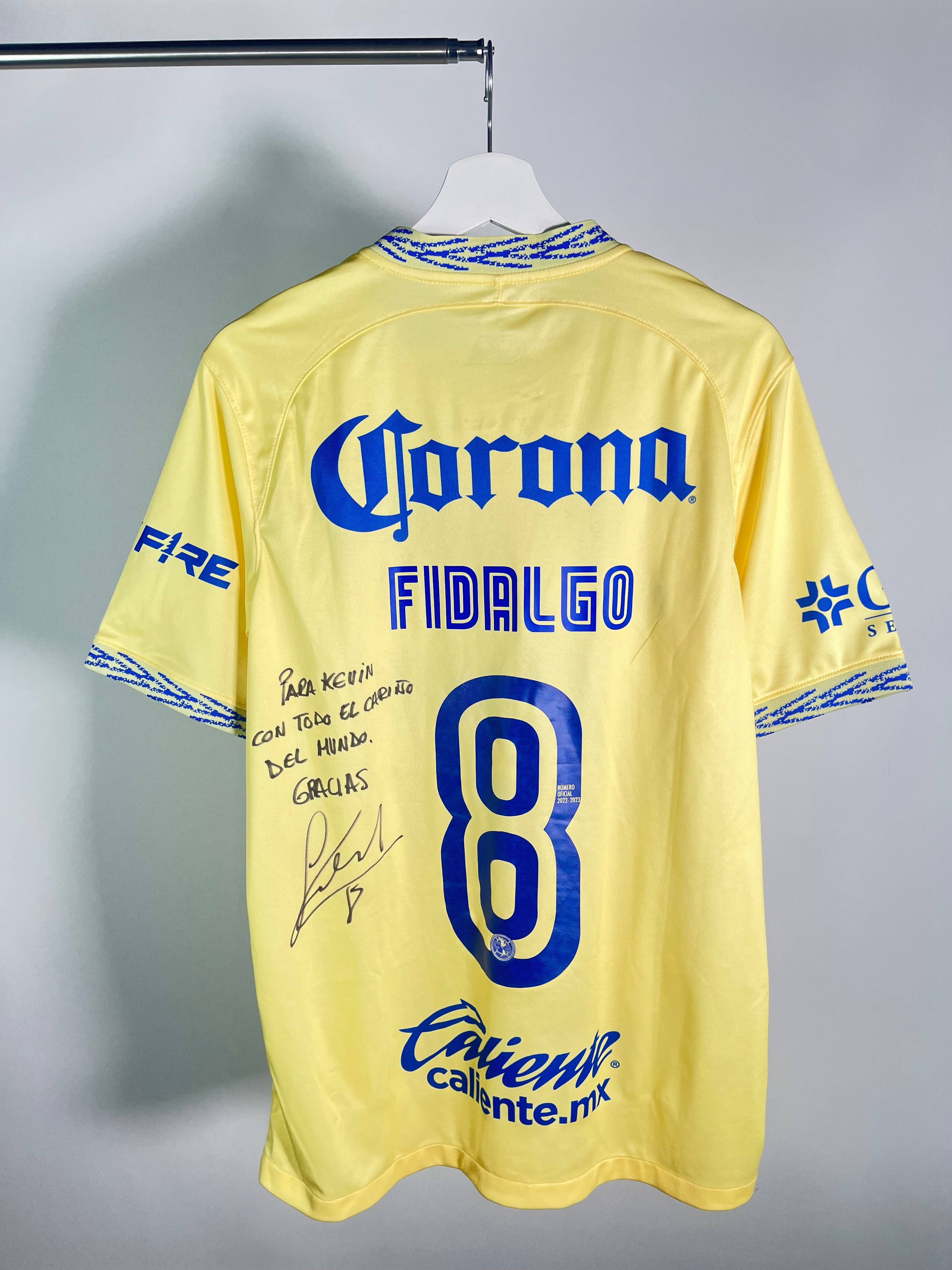 Jersey Club América Local 2022 2023 Autografiado Álvaro Fidalgo (L)