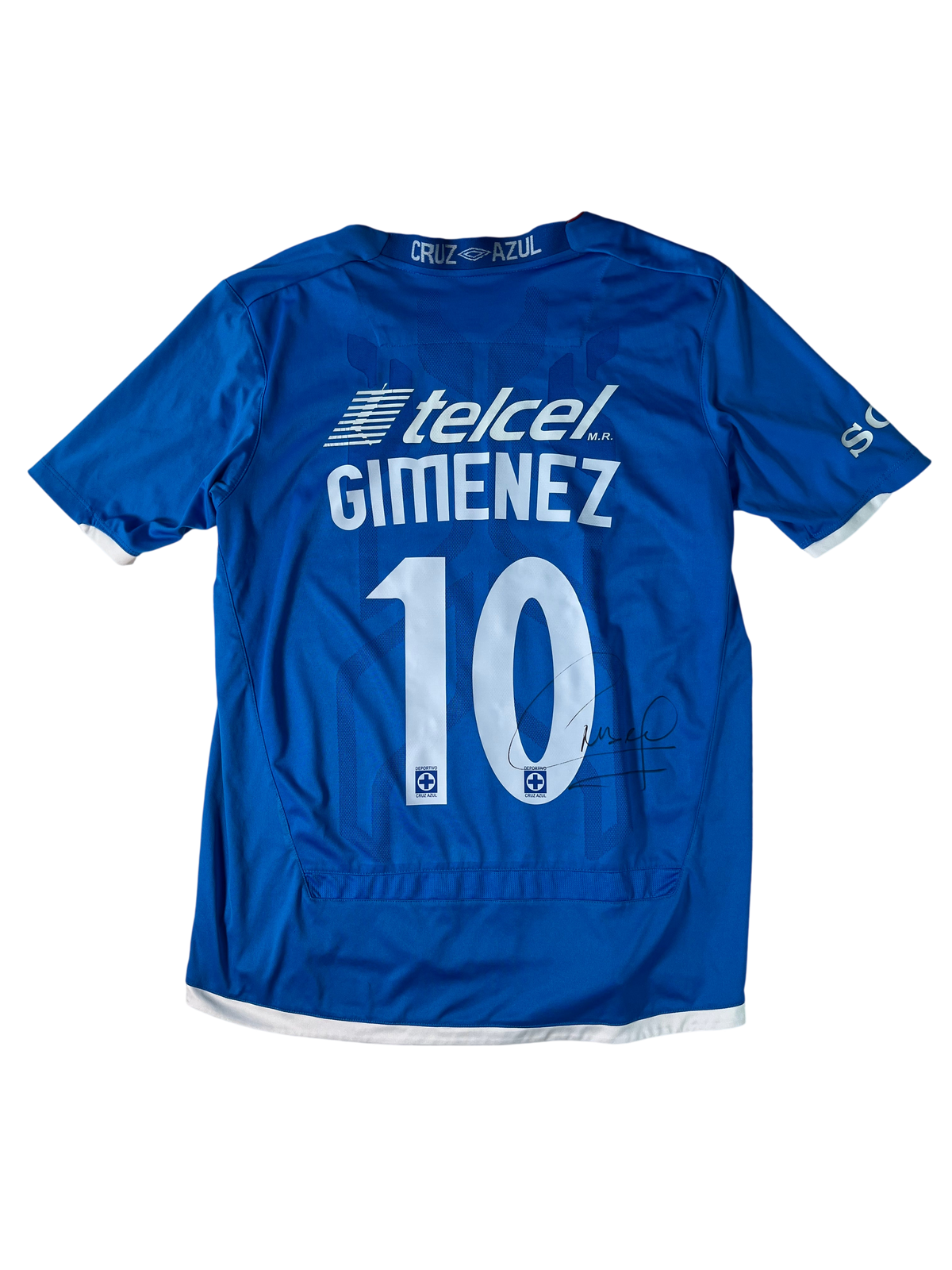 Jersey Cruz Azul Local 2009 2010 Autografiada Christian "Chaco" Giménez (M)
