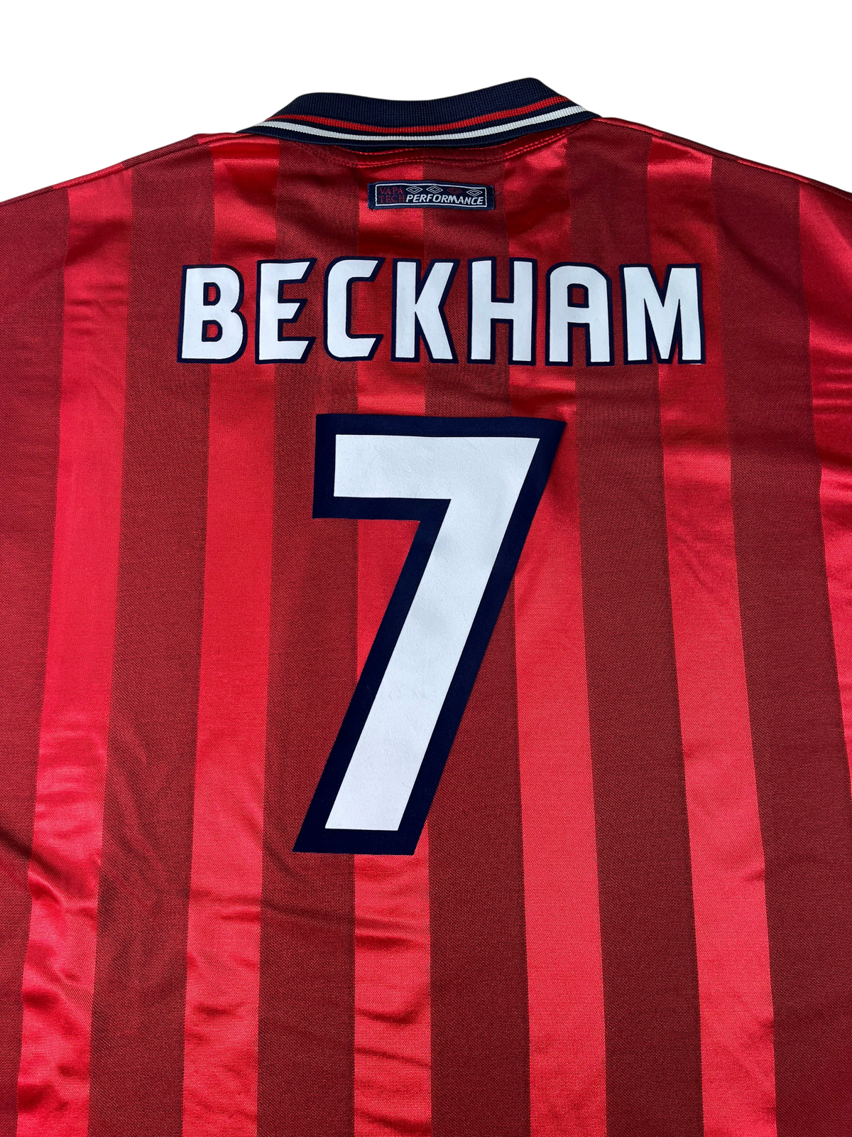 Jersey Inglaterra Visita 1998 2000 David Beckham (L)