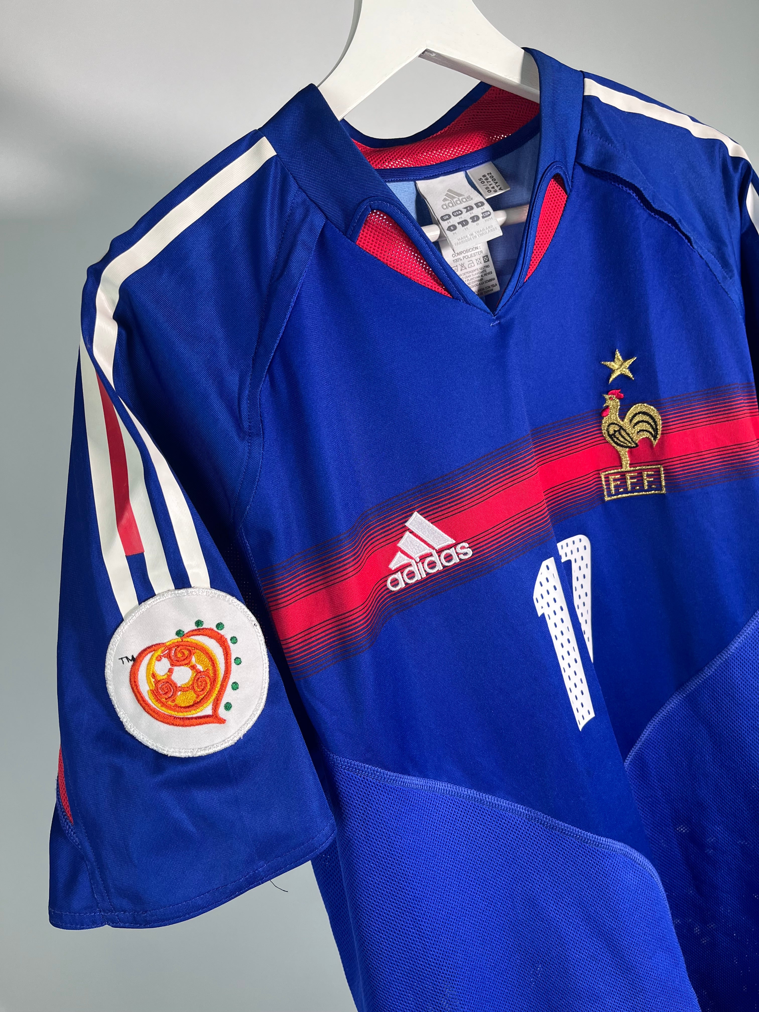 Jersey Francia Local 2004 2006 *Eurocopa* Zinedine Zidane (M)