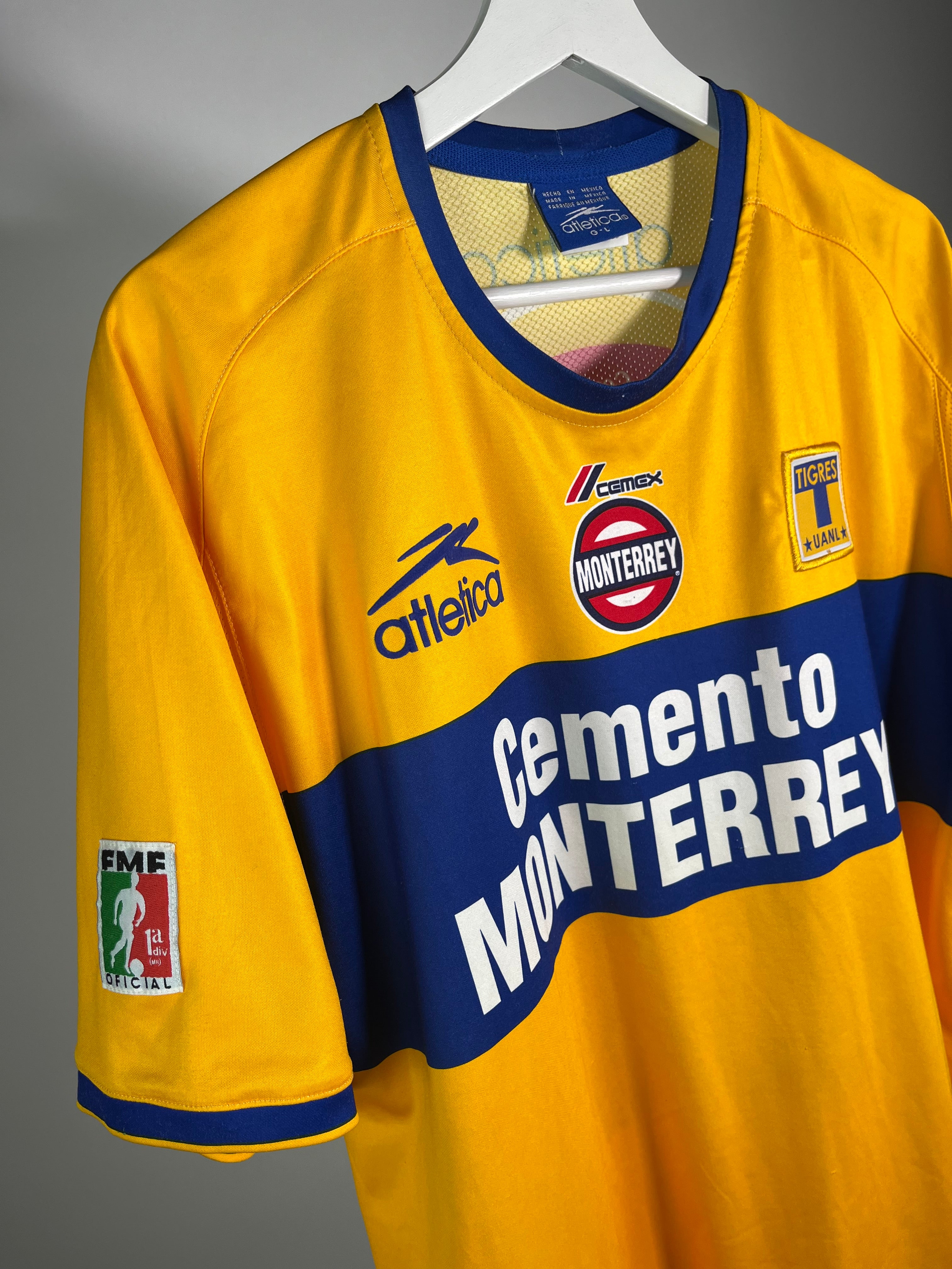 Jersey Tigres Local 2002 2003 Match Worn Carlos Ochoa (L)