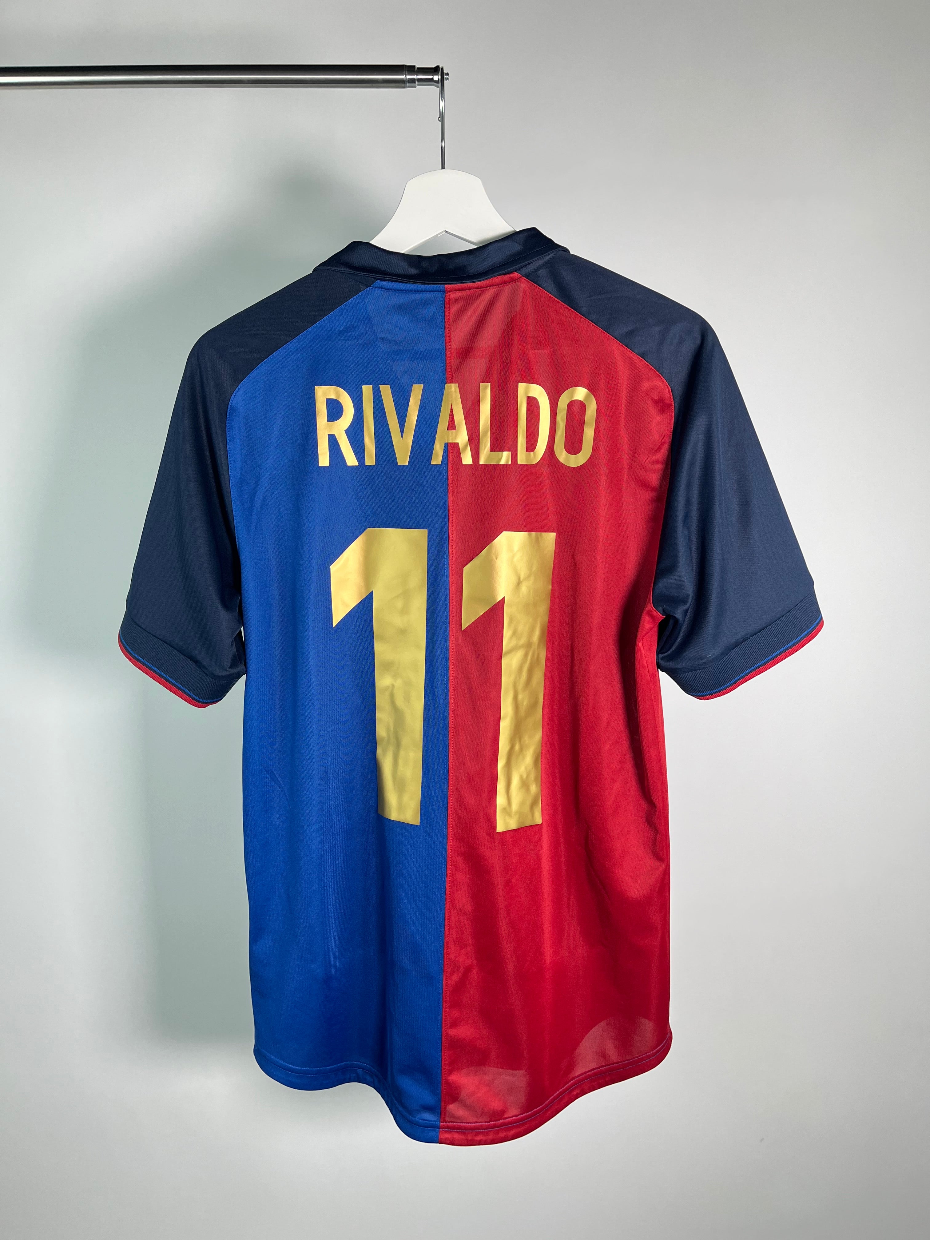Jersey Barcelona Local 1999 2000 *Reedición Centenario* Rivaldo (S)