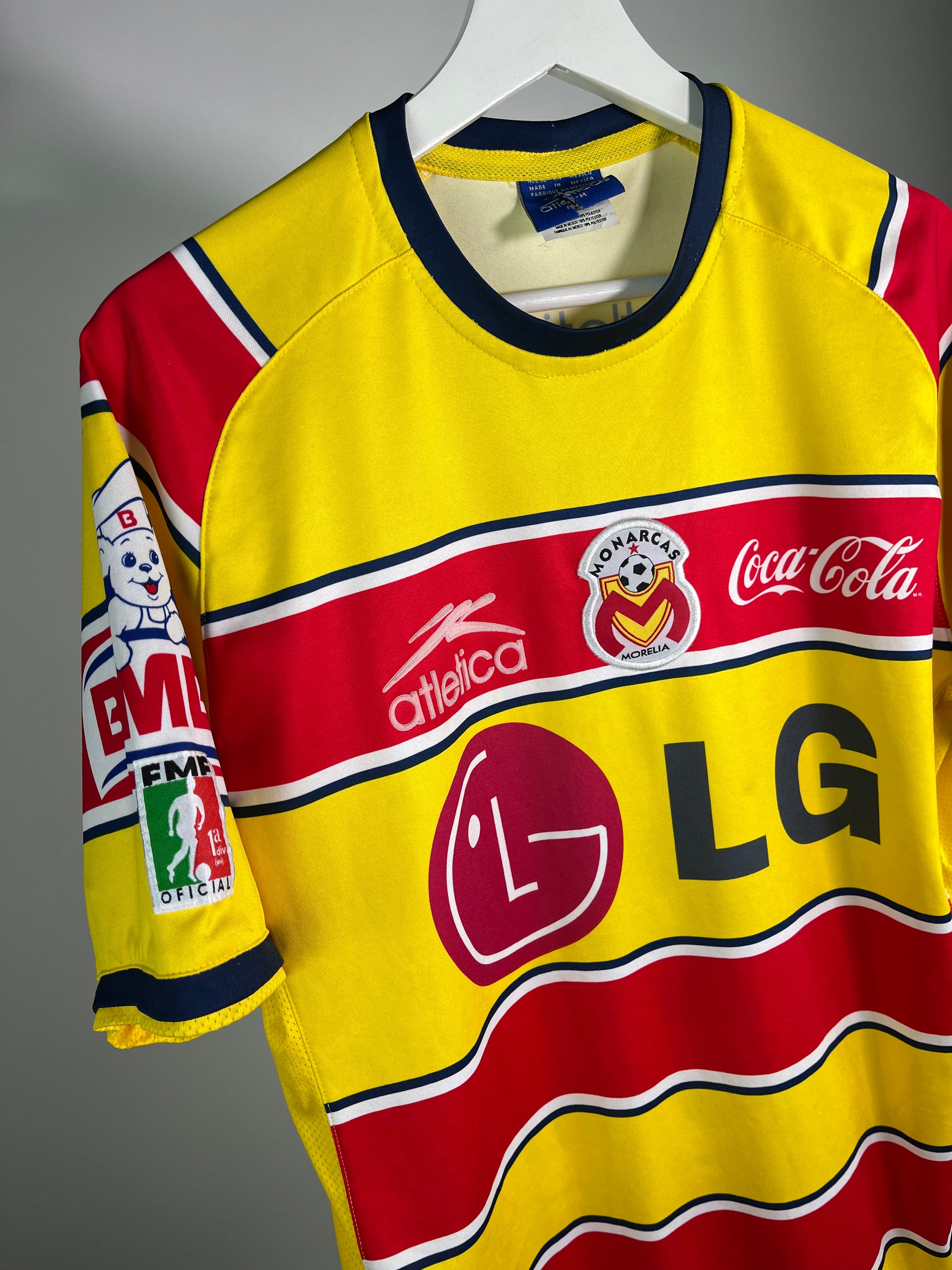 Jersey Monarcas Morelia Local 2002 2003 Match Worn Jorge Almirón (M)