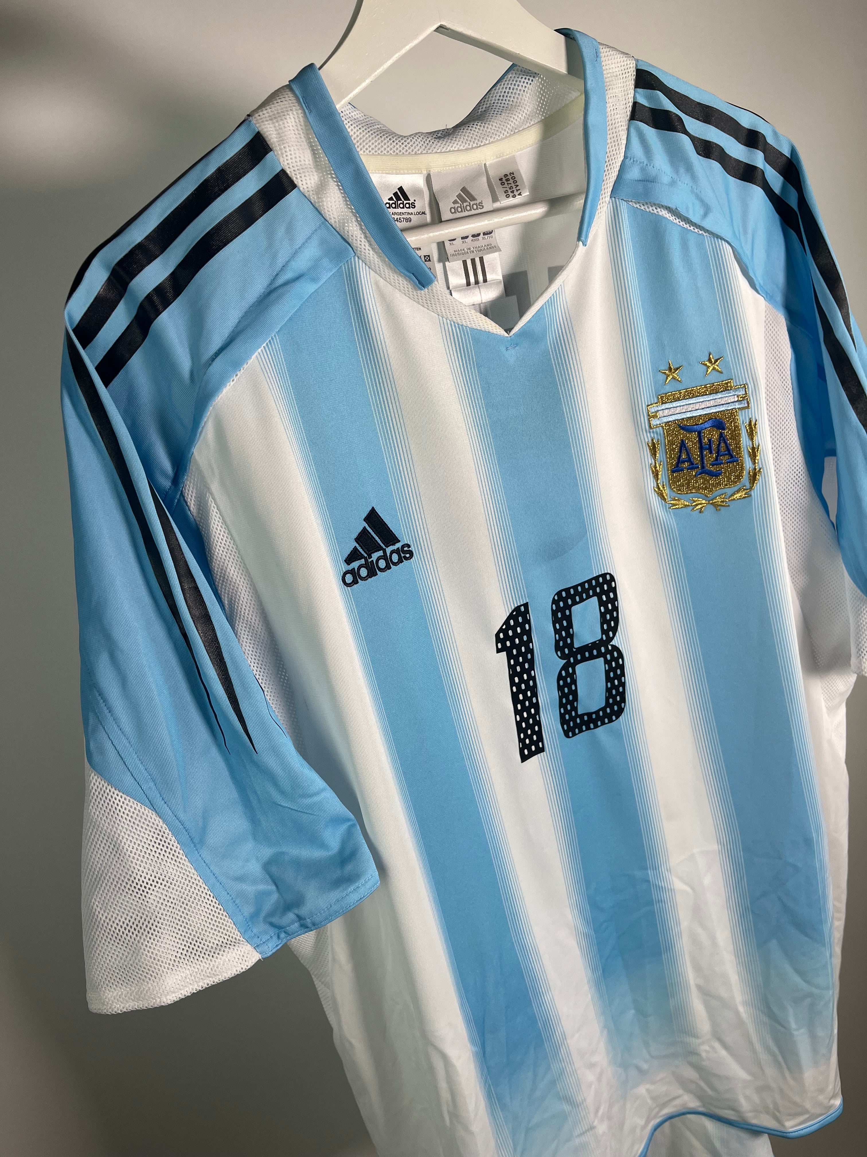 Jersey Argentina Local 2004 2006 Lionel Messi *C/Etiquetas* (XL)