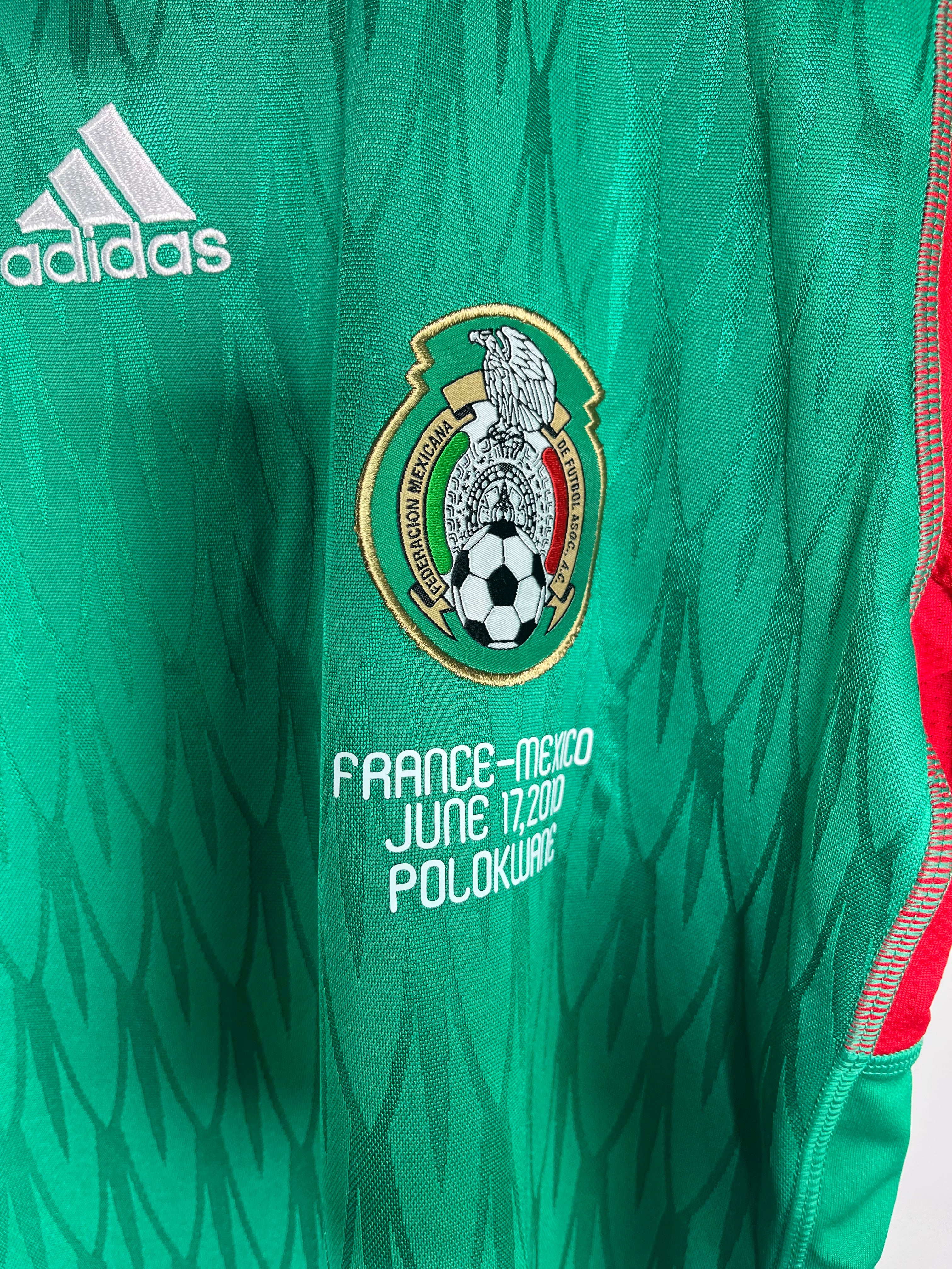 Jersey México Local 2010 2011 *Match Detail vs Francia* Javier Hernández (L)