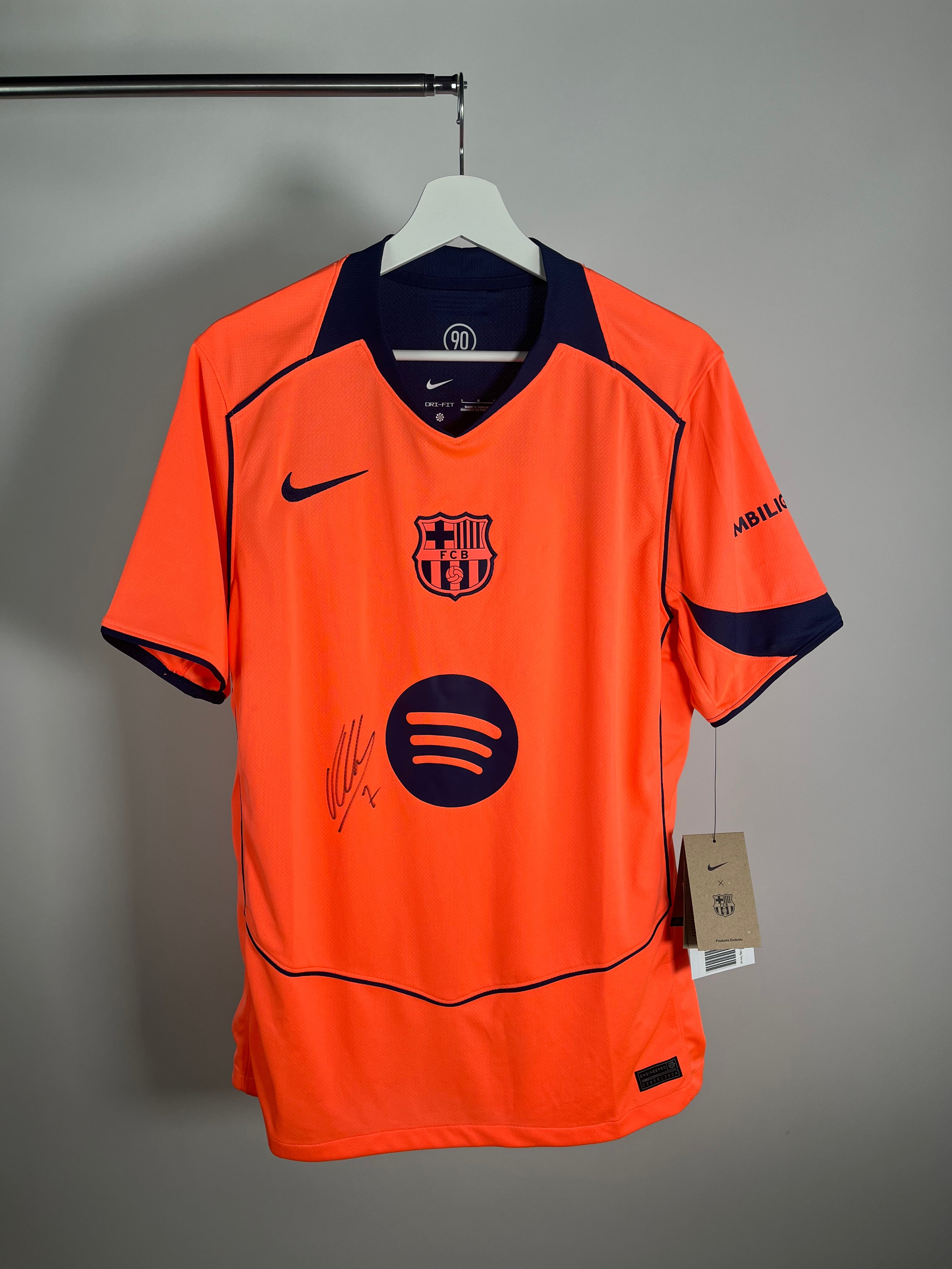 Jersey Barcelona Tercera 2025 2026 Autografiado por David Villa *C/Etiquetas* (L)