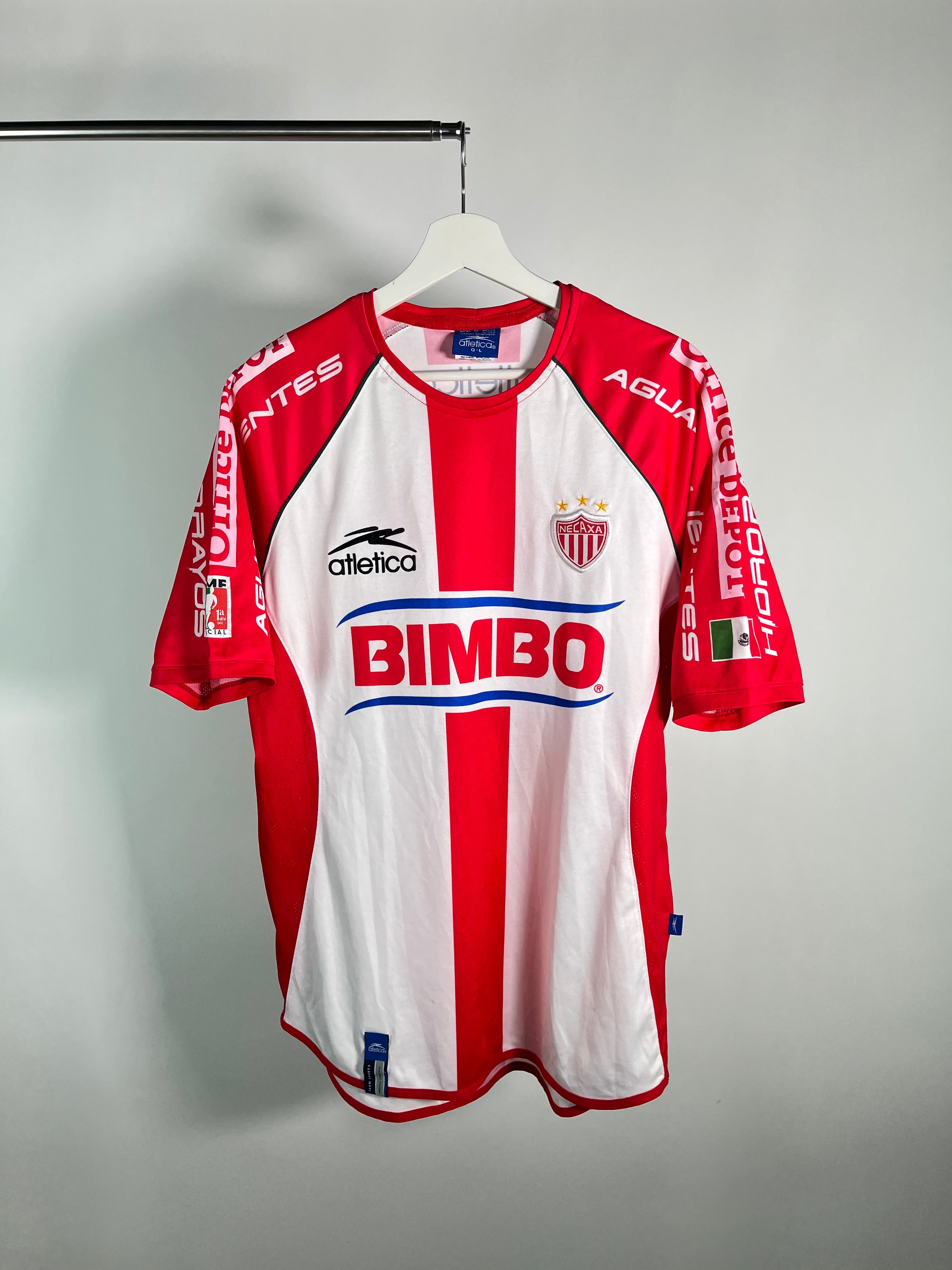 Jersey Necaxa Local 2003 2004 Utilería Miguel Acosta (L)