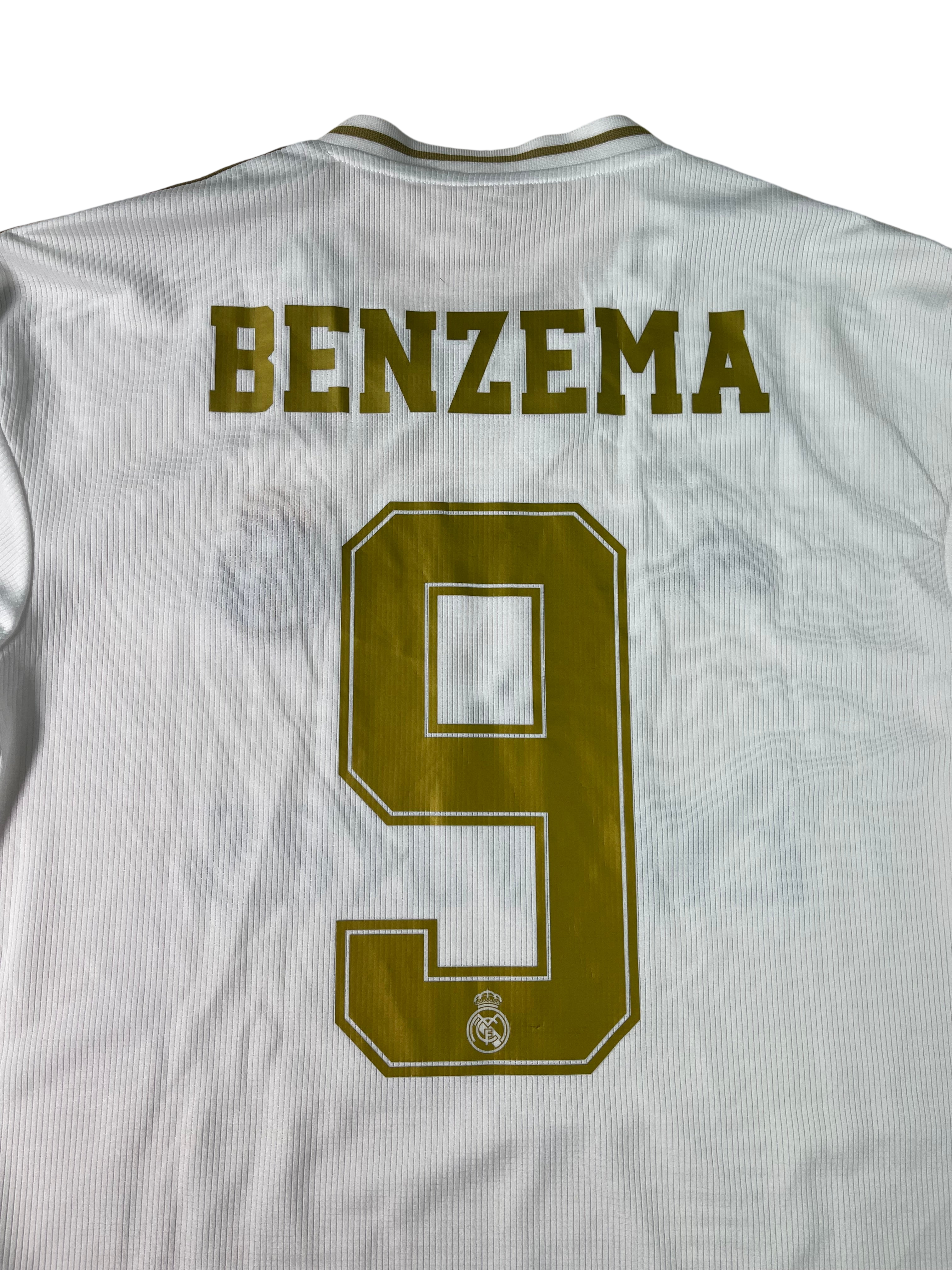 Jersey Real Madrid Local *Champions League* 2019 2020 Manga Larga Karim Benzema (M)
