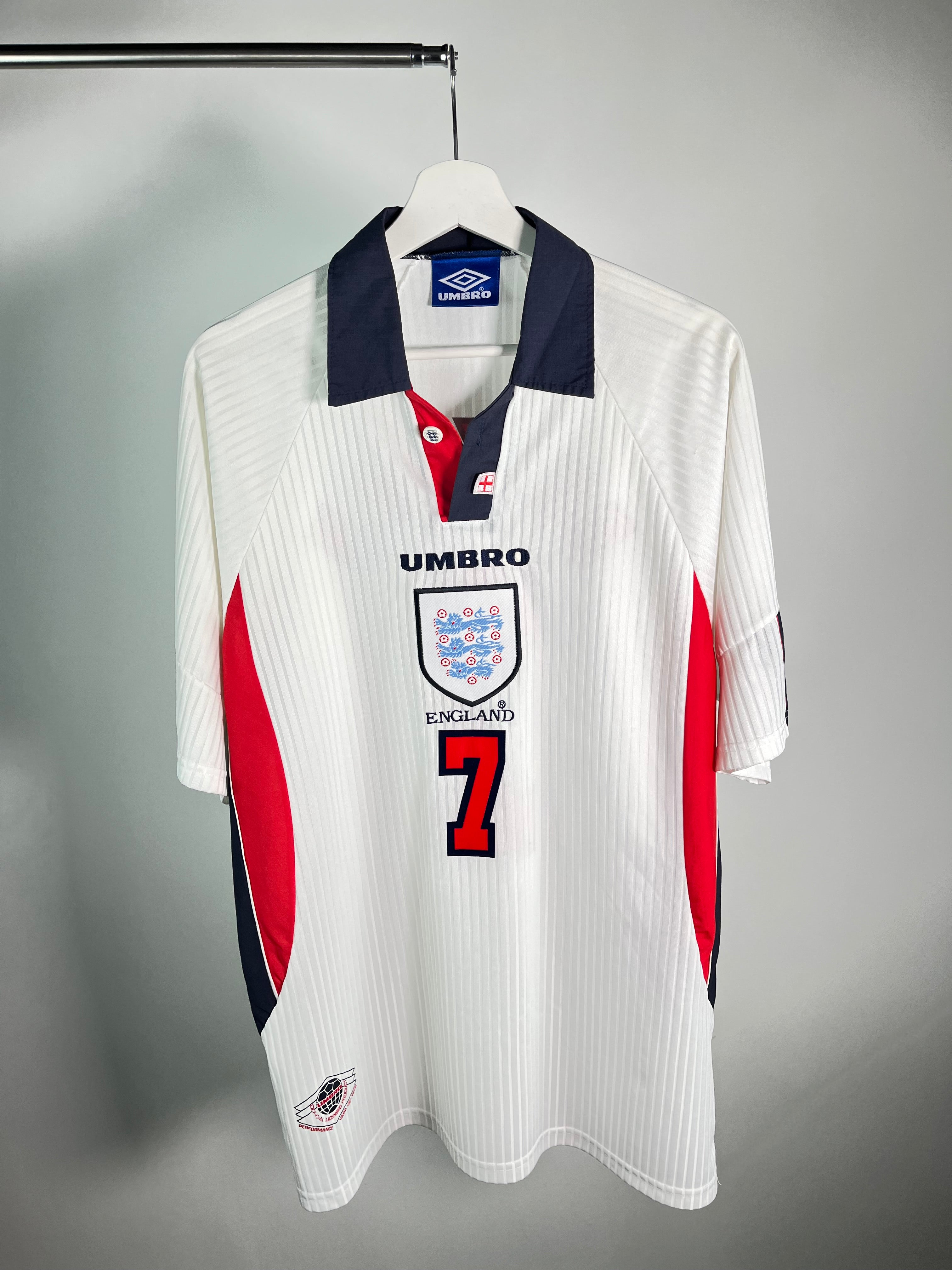 Jersey Inglaterra Local 1998 2000 David Beckham (XL)