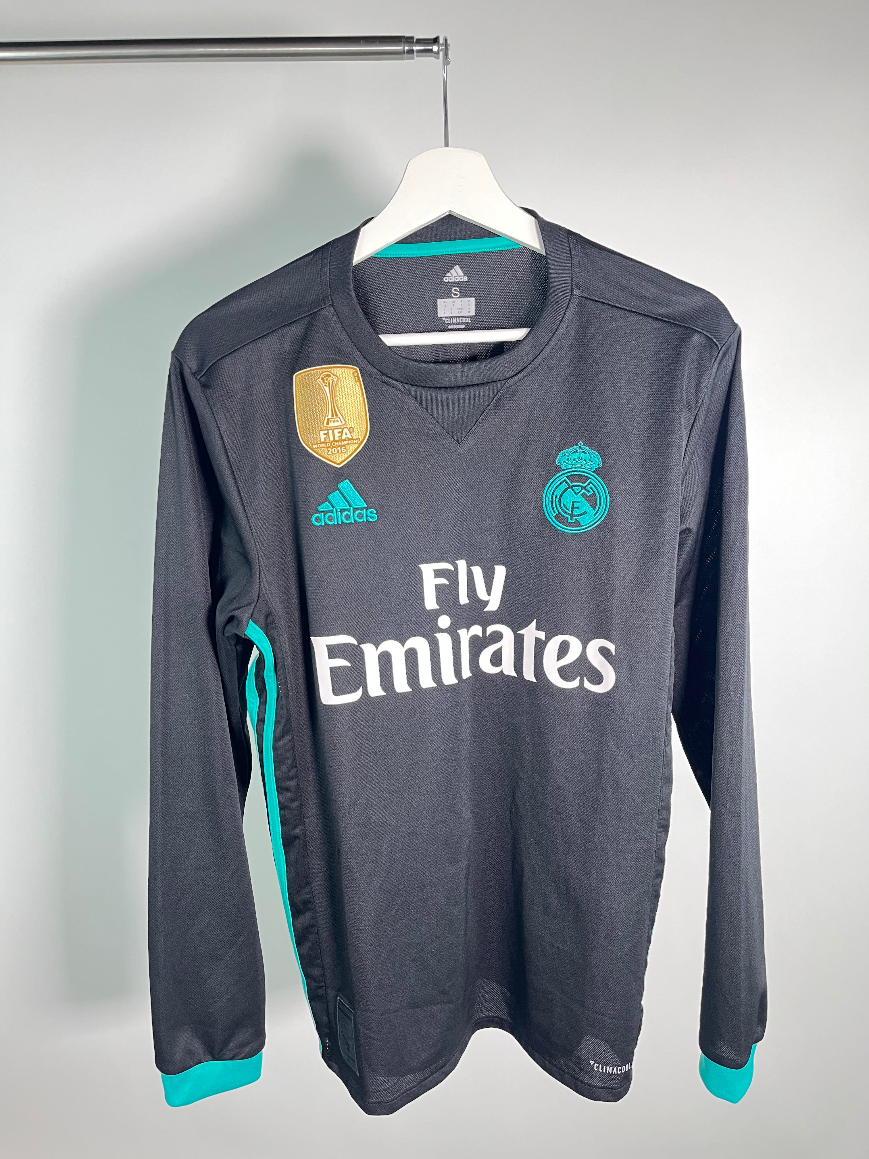 Jersey Real Madrid Visita 2017 2018 Manga Larga Cristiano Ronaldo (S)