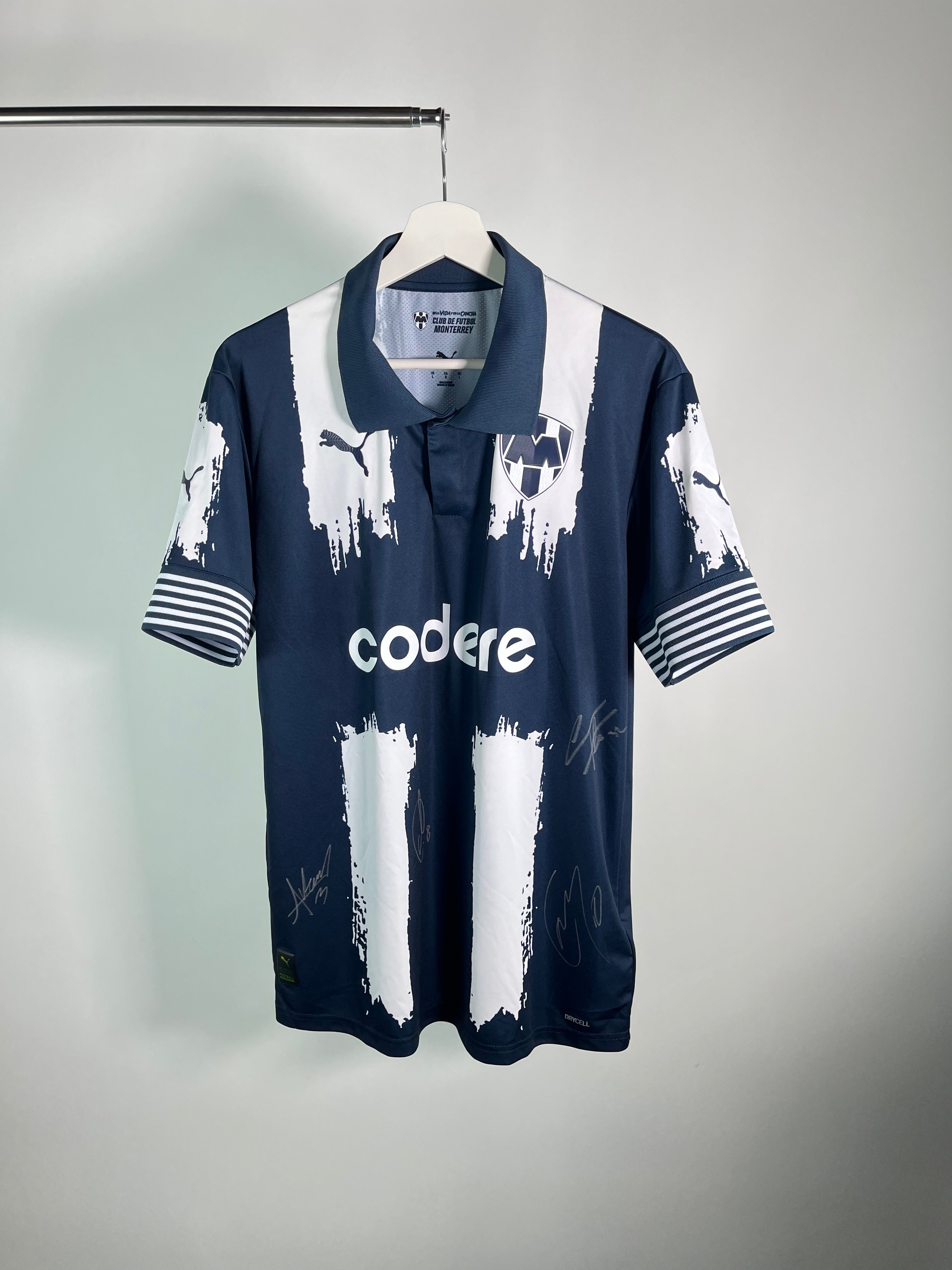 Jersey Rayados Monterrey Local 2025 Autografiado Versión Jugador (L)