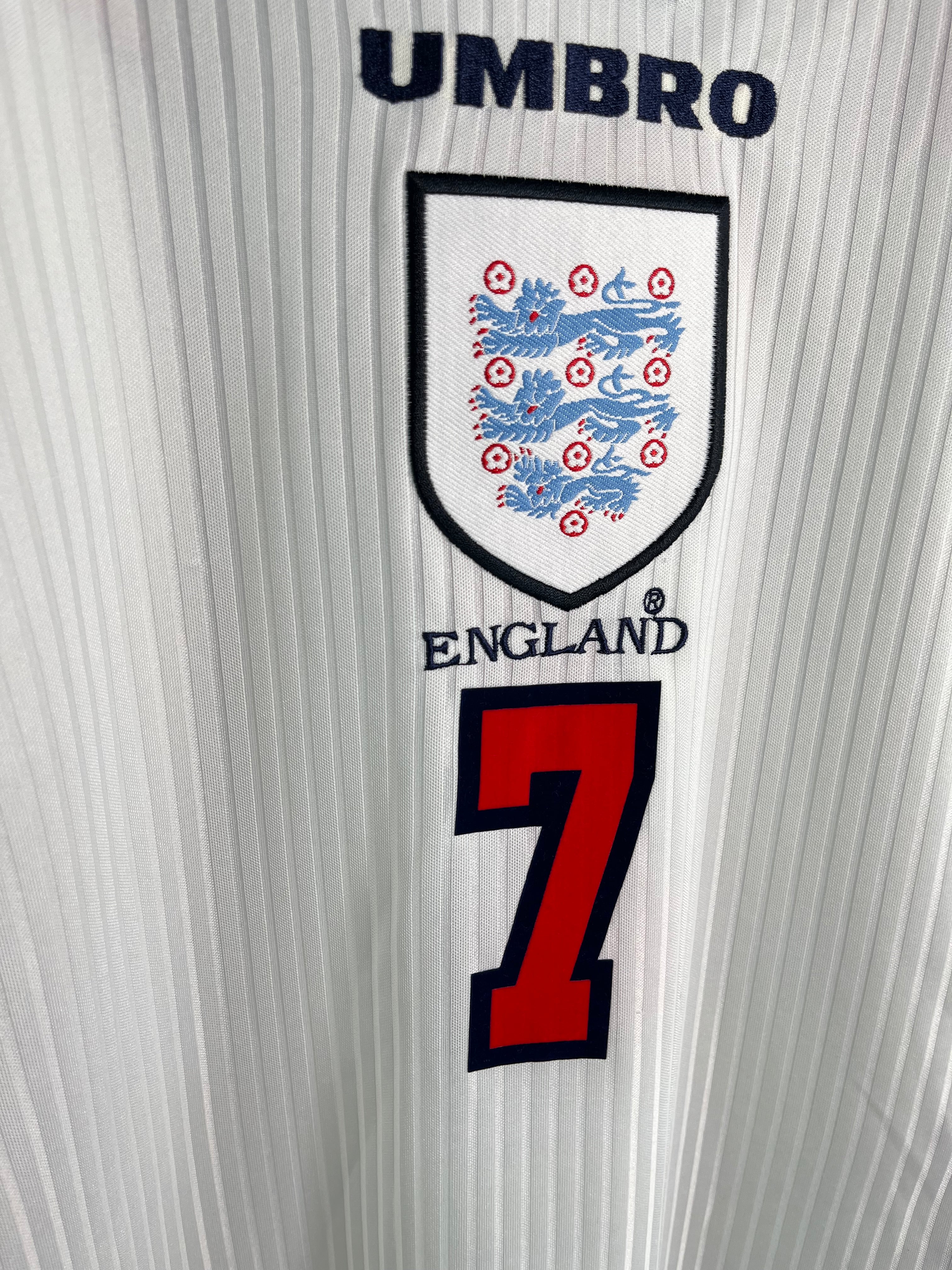 Jersey Inglaterra Local 1998 2000 David Beckham (XL)