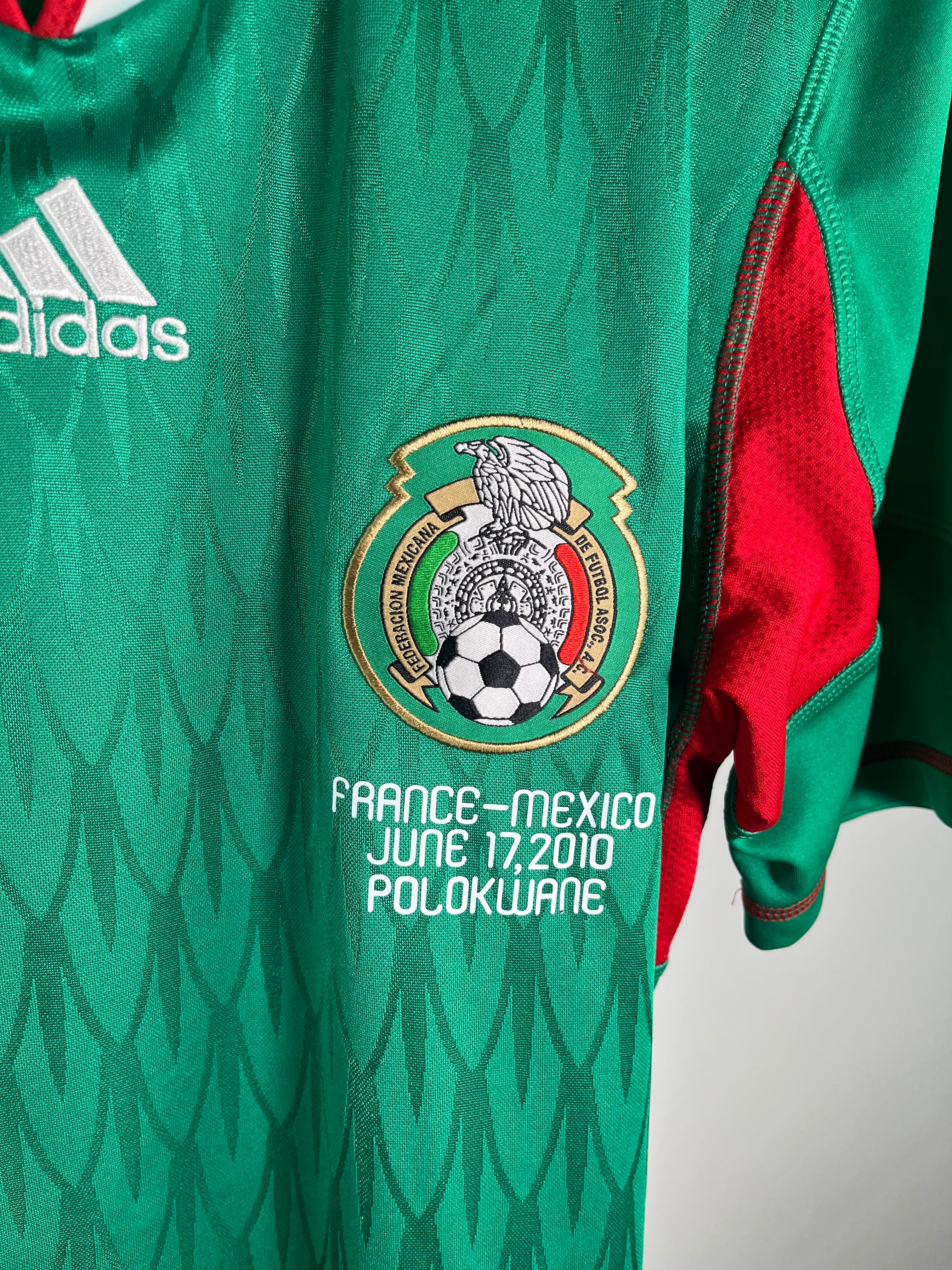 Jersey México Local 2010 2011 *Match Detail vs Francia* Javier Hernández (M)