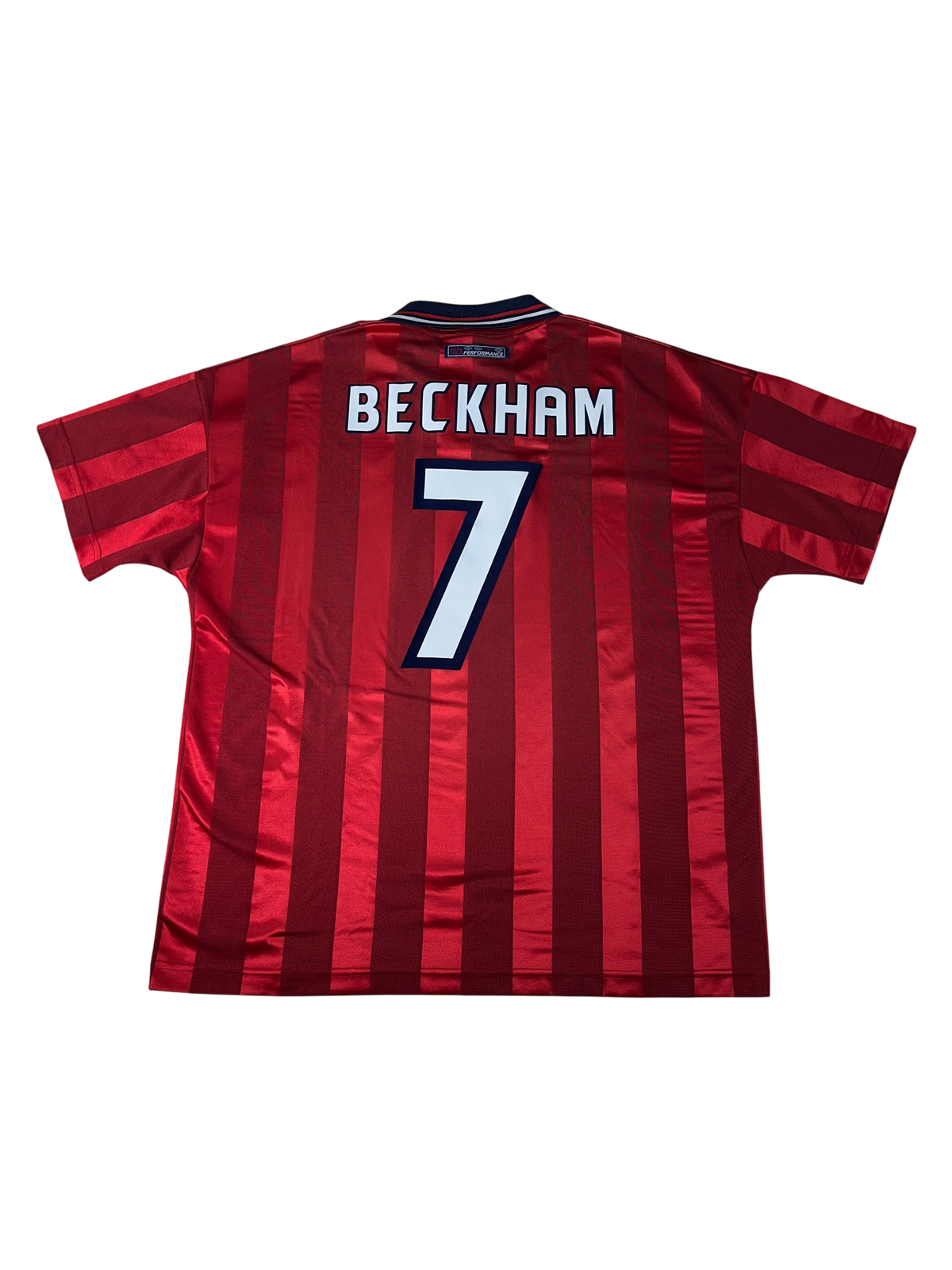 Jersey Inglaterra Visita 1998 2000 David Beckham (L)