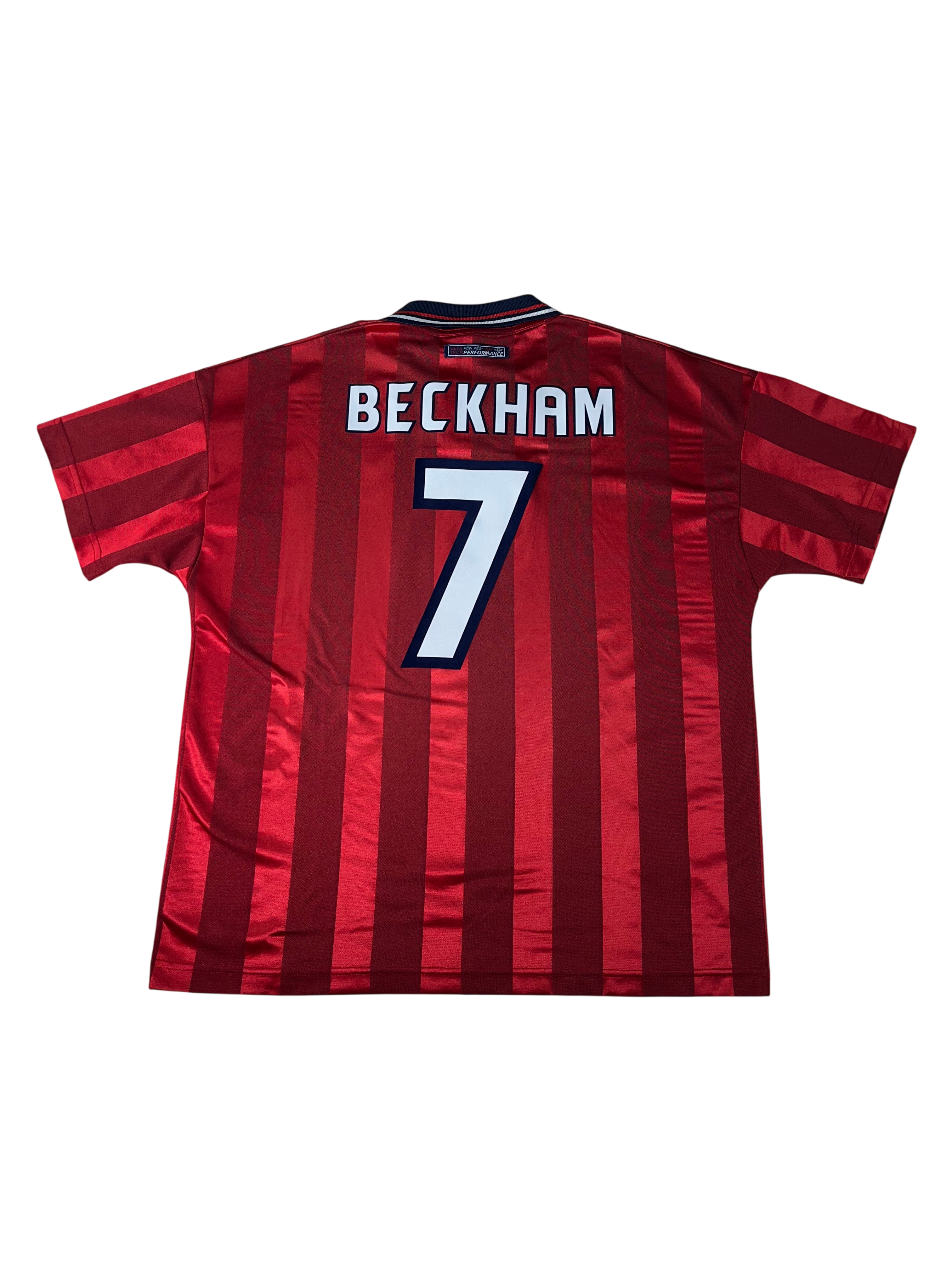 Jersey Inglaterra Visita 1998 2000 David Beckham (L)