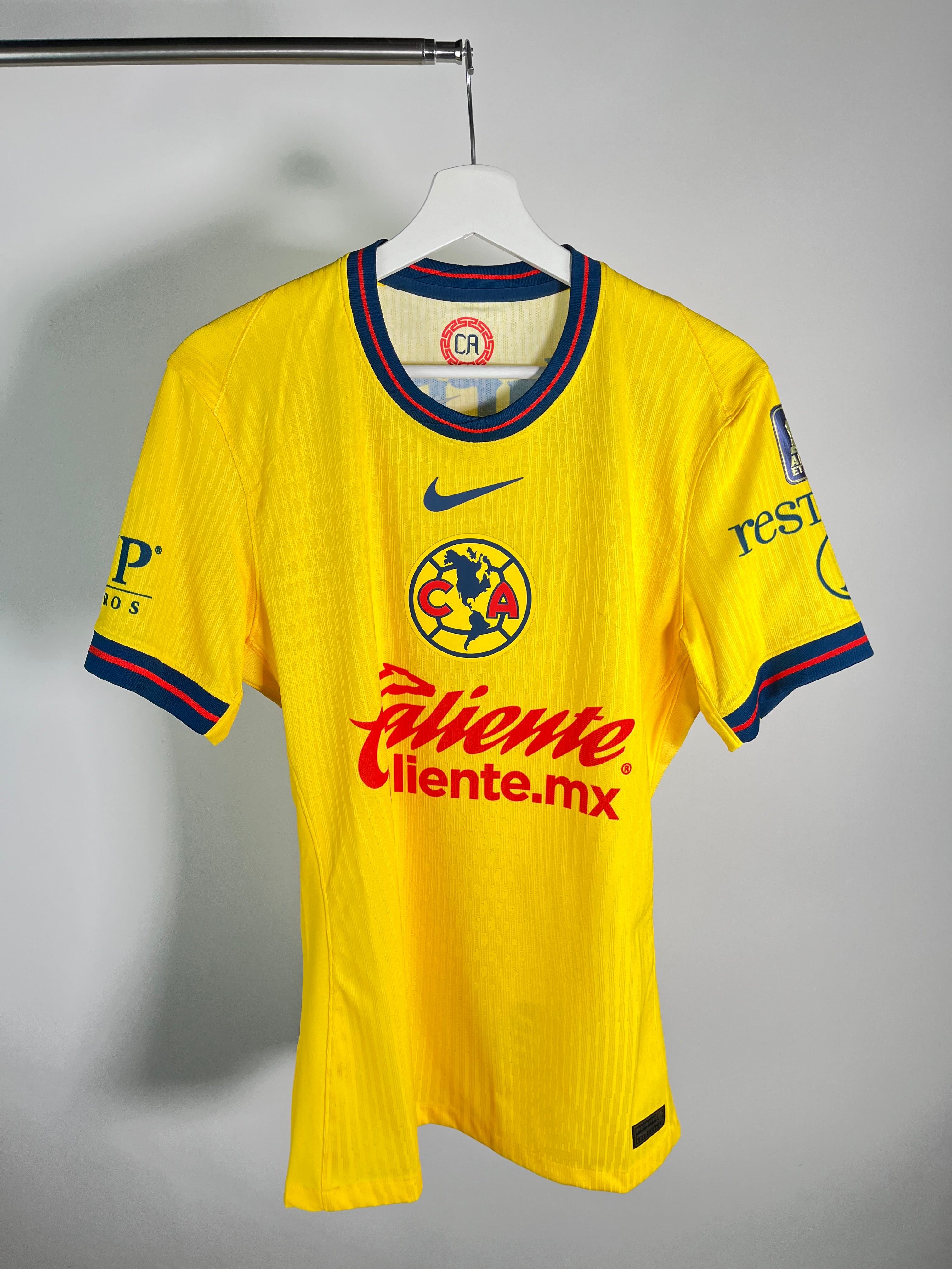 Jersey Club América Local 2024 2025 Match Worn Autografiada Alejandro Zendejas (M)