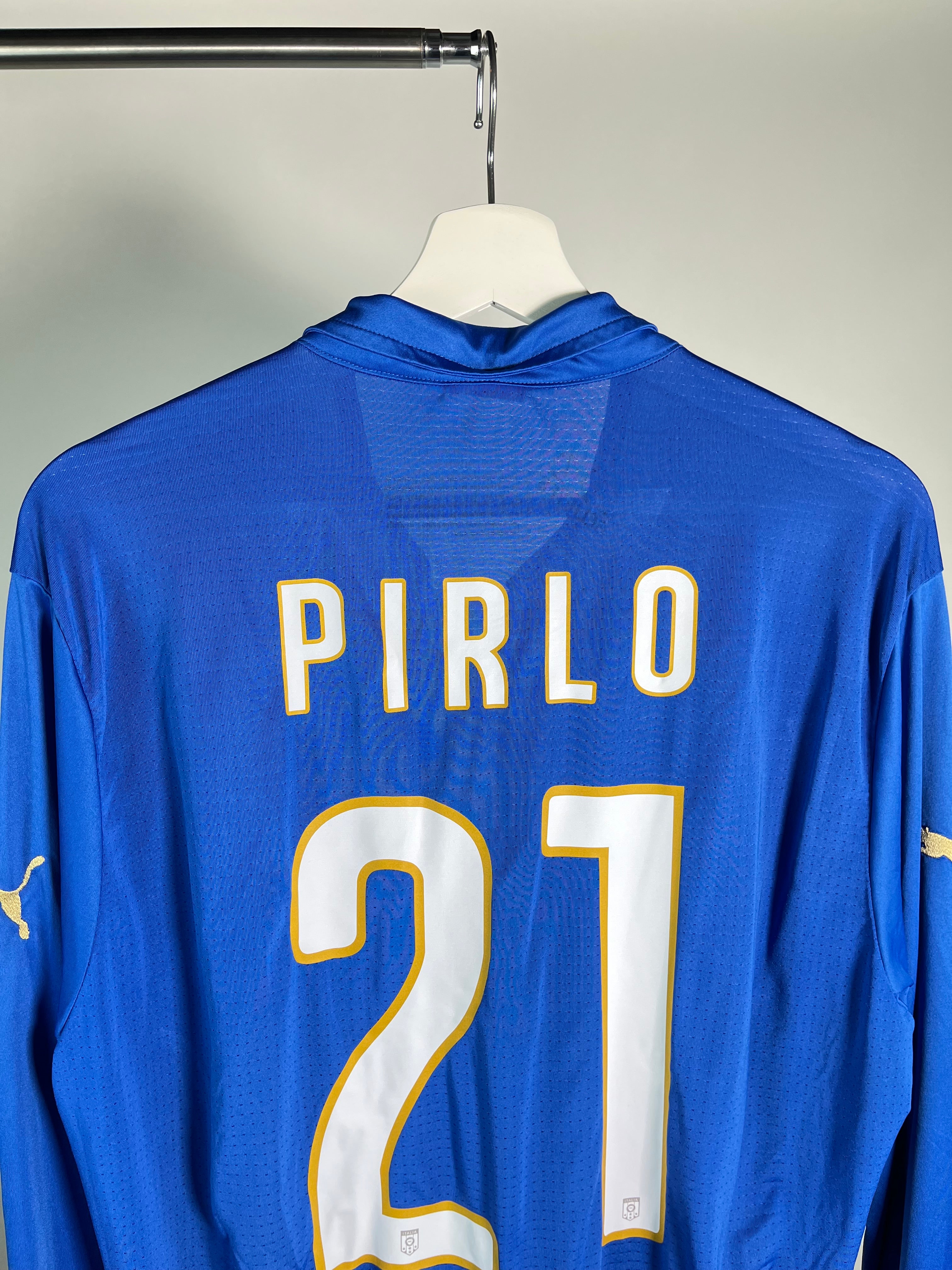 Jersey Italia Local 2014 2016 Manga Larga Andrea Pirlo (L)
