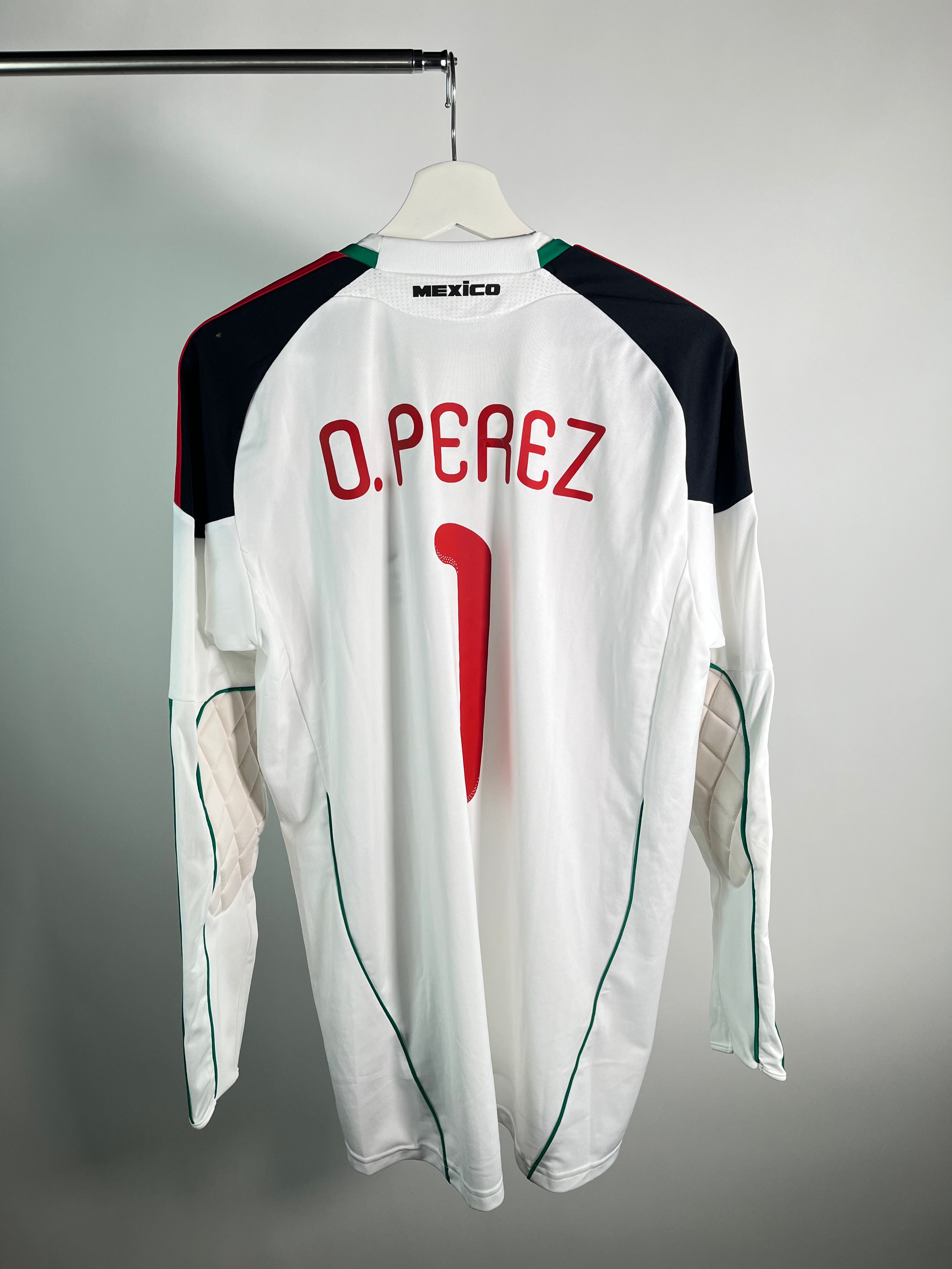 Jersey México Portero 2010 2011 *Match Detail vs Sudáfrica* Oscar Pérez (M)