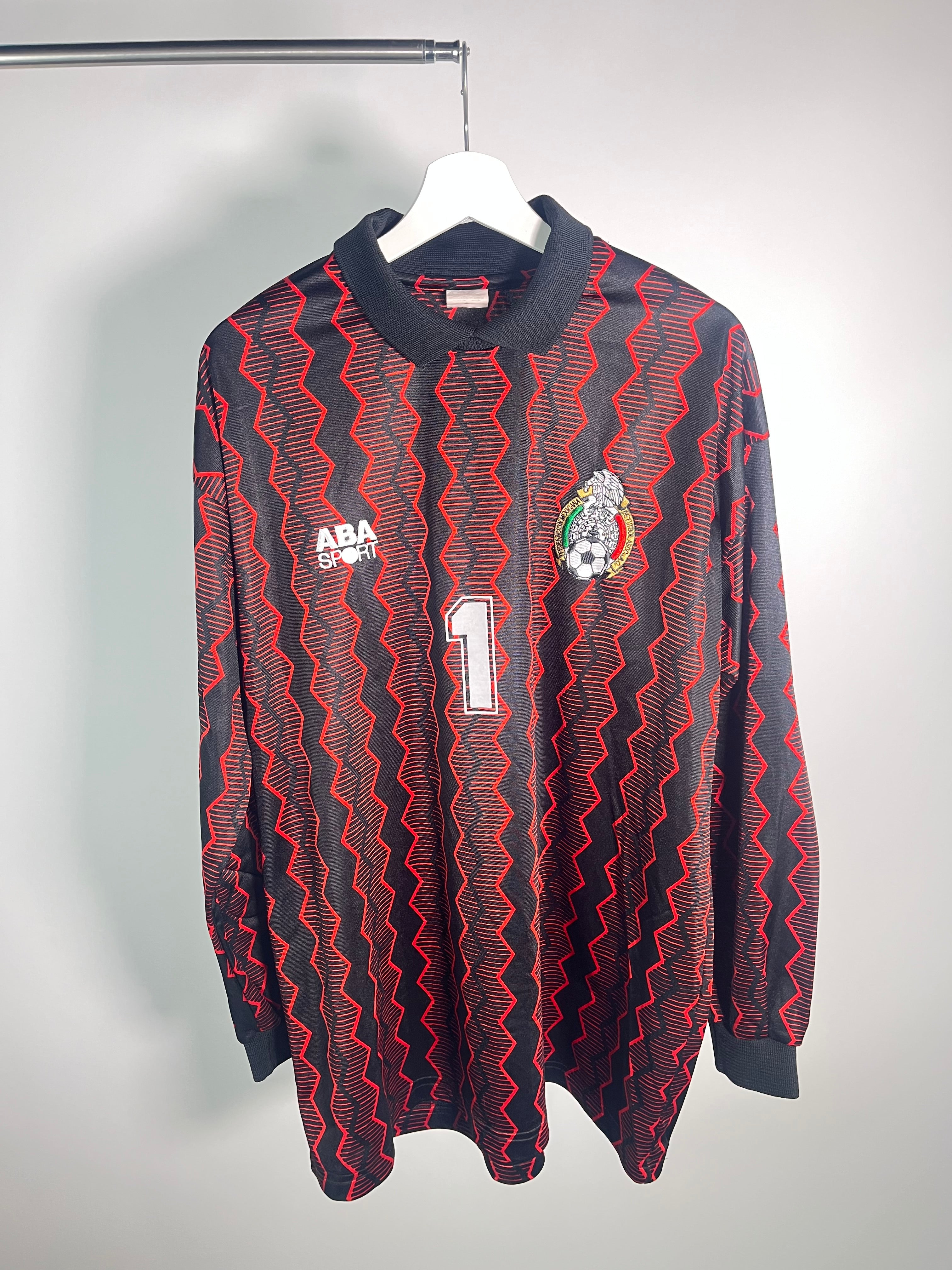 Jersey México Portero 1997 1998 Manga Larga Oswaldo Sanchez (XL)