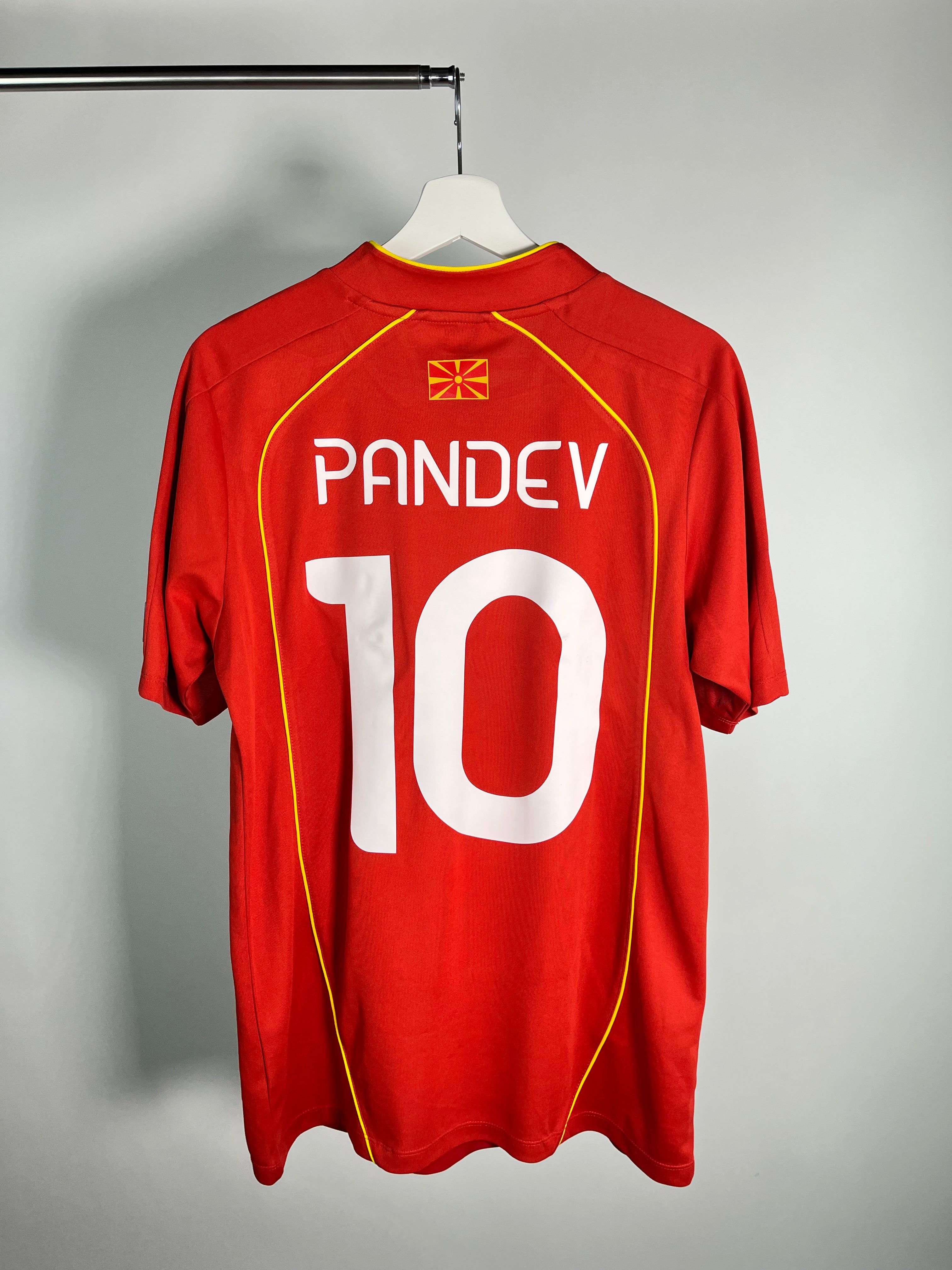 Jersey Macedonia del Norte Local 2022 2023 *Match Detail vs Georgia* Goran Pandev (L)