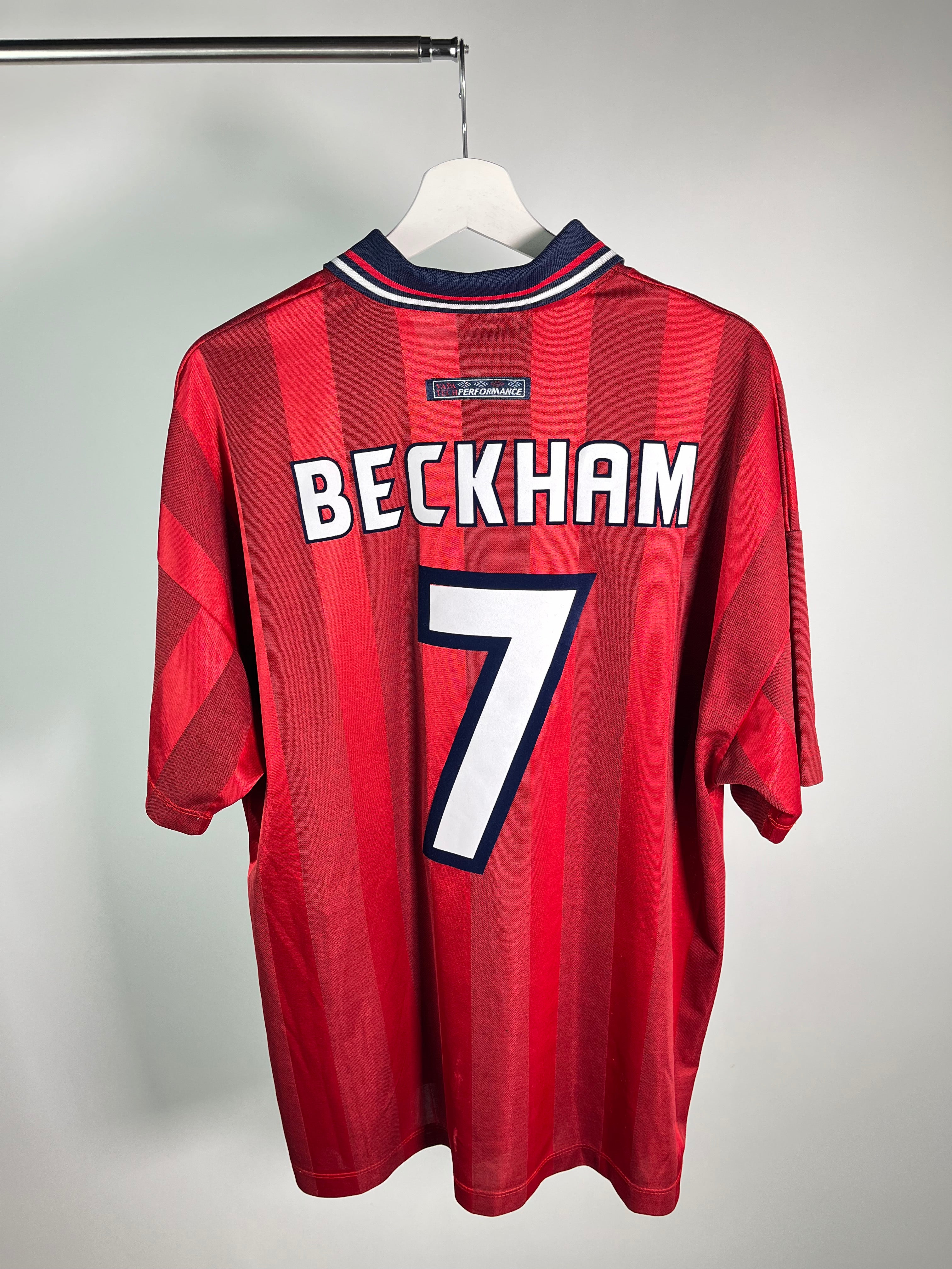 Jersey Inglaterra Visita 1998 2000 David Beckham (XL)