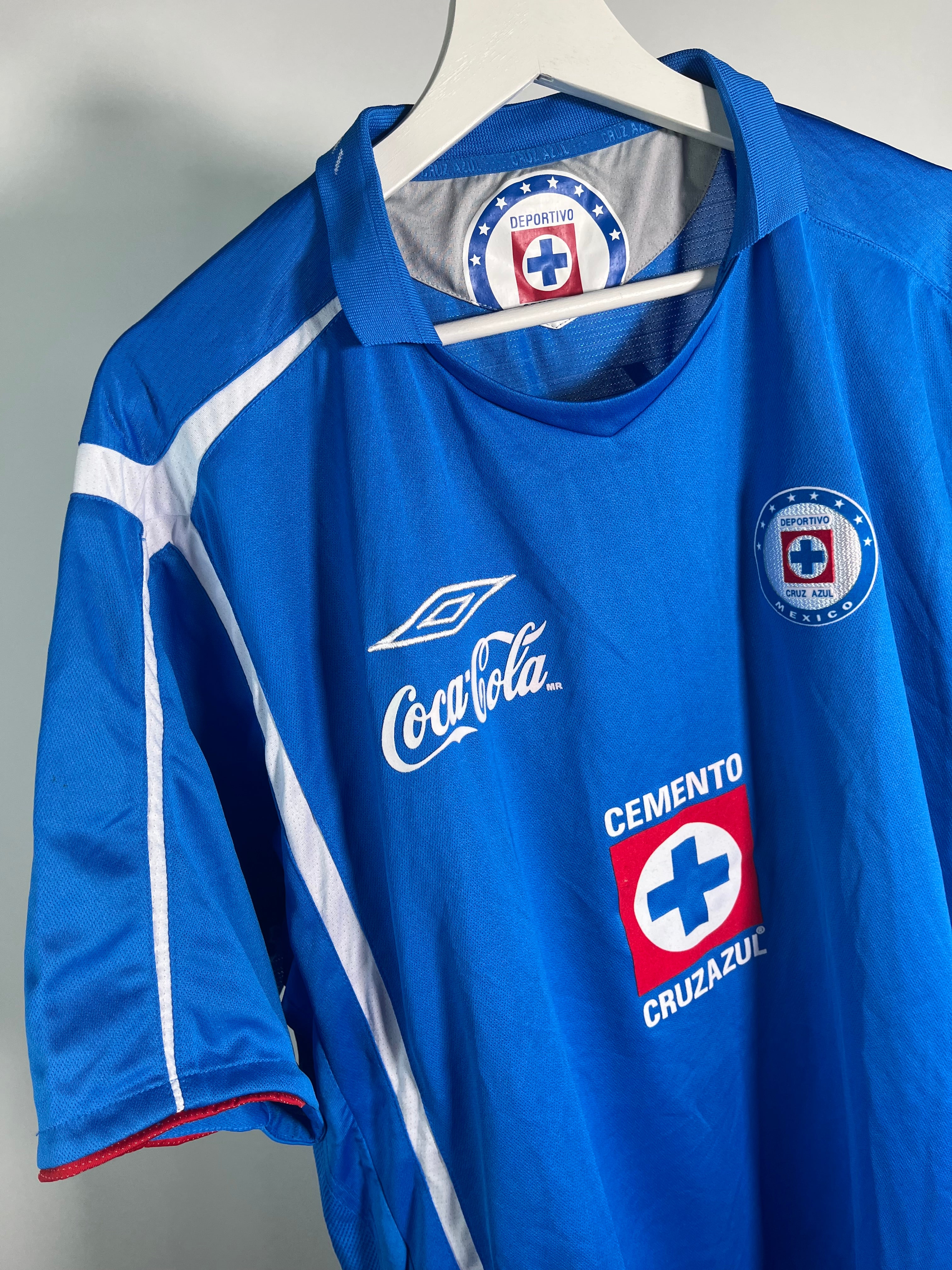 Jersey Cruz Azul Local 2006 2007 Utilería Joaquín Beltrán (XL)
