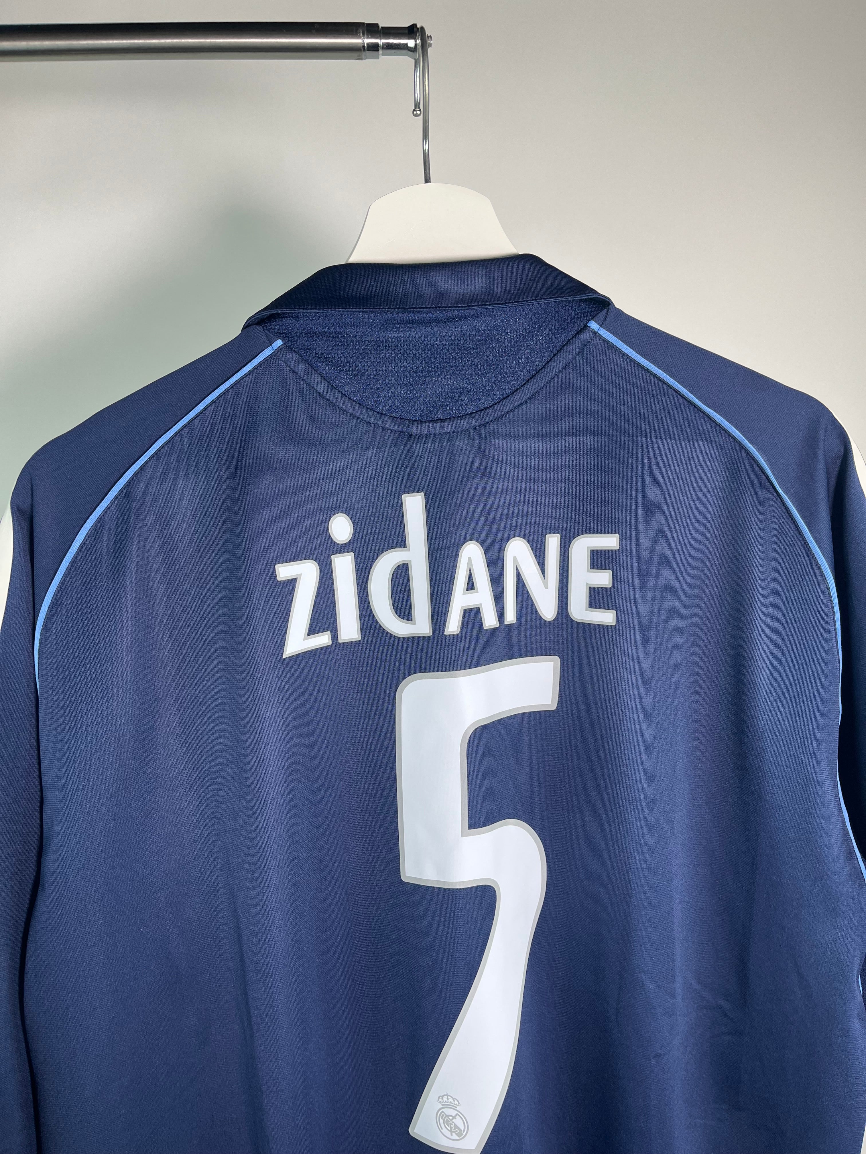 Jersey Real Madrid Visita 2005 2006 Zinedine Zidane (L)
