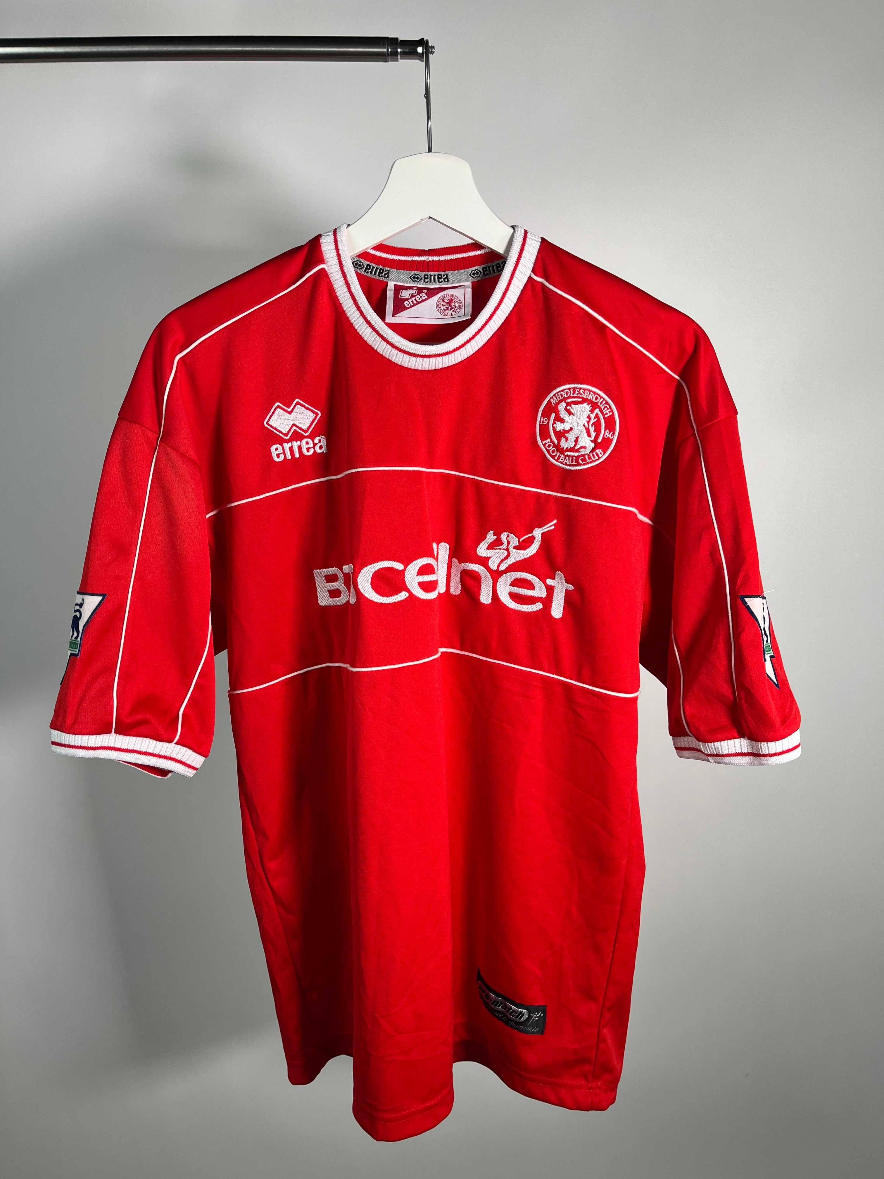 Jersey Middlesbrough Local 2001 2002 Benito Carbone (S)