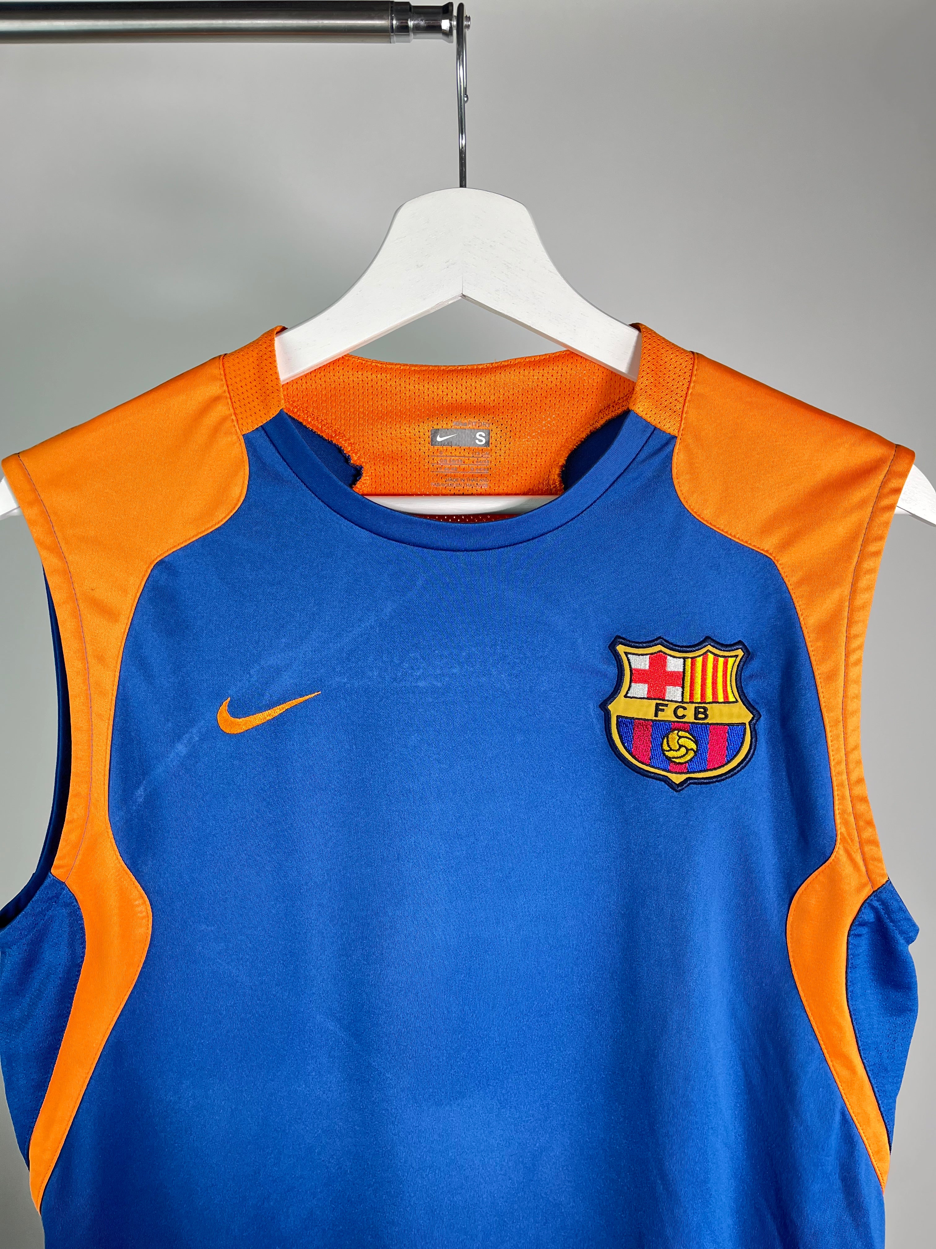 Jersey Barcelona Entrenamiento 2006 2007 *Sin Mangas* (S)