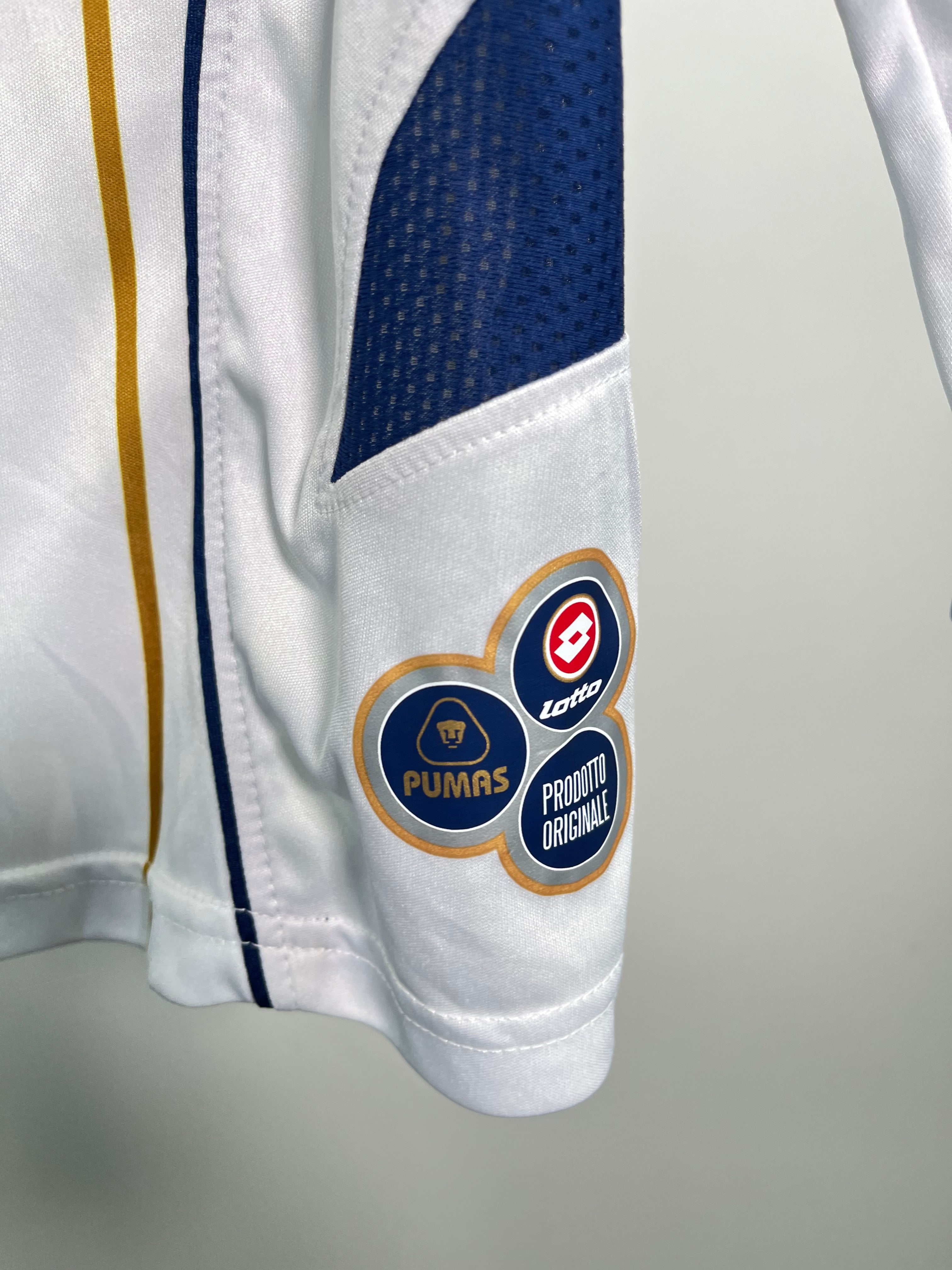 Jersey Pumas Local 2007 2008 Match Worn Manga Larga Leandro Augusto (L)