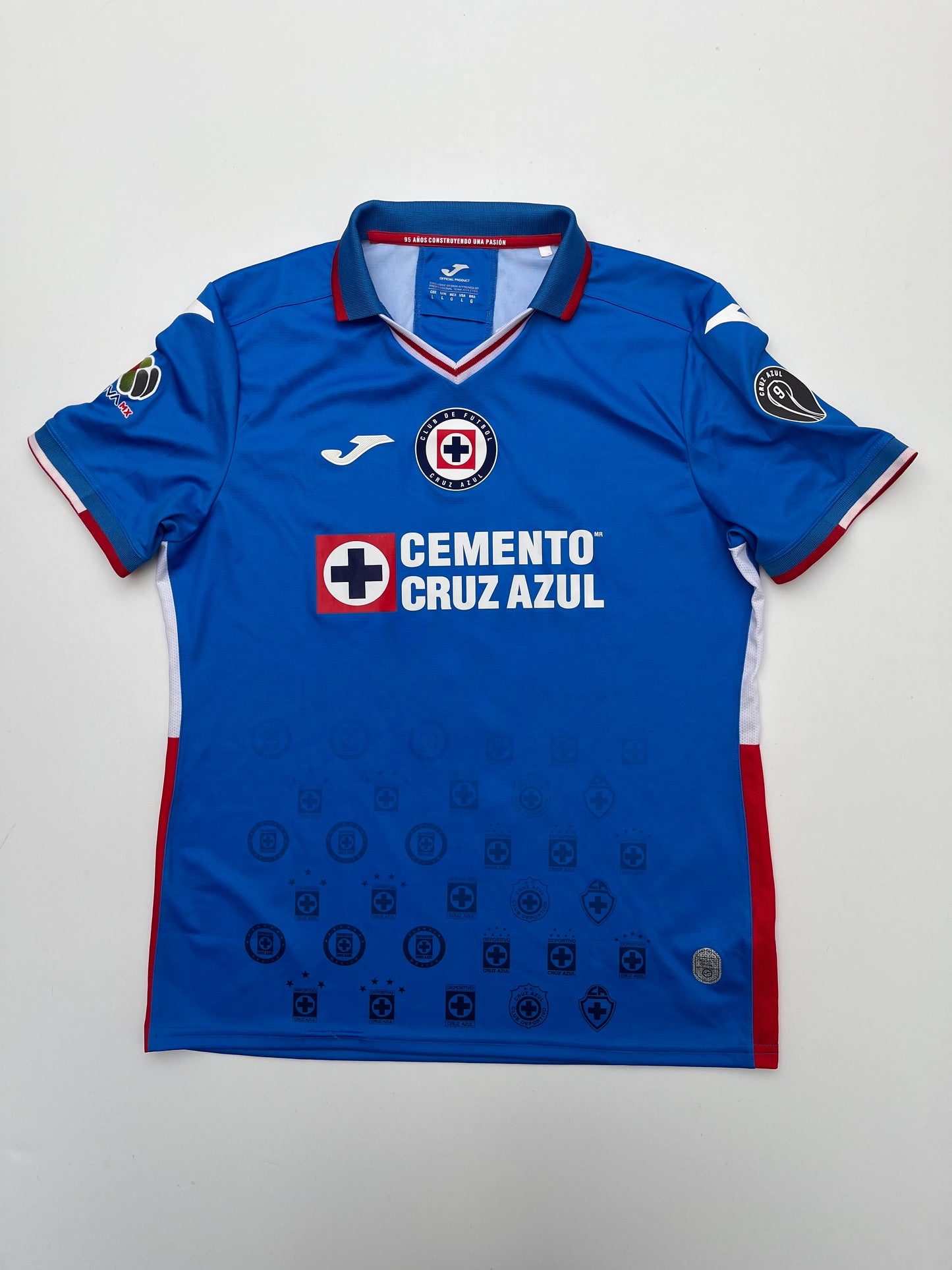 Jersey Cruz Azul Local 2022 2023 Match Worn Santiago Giménez (L)