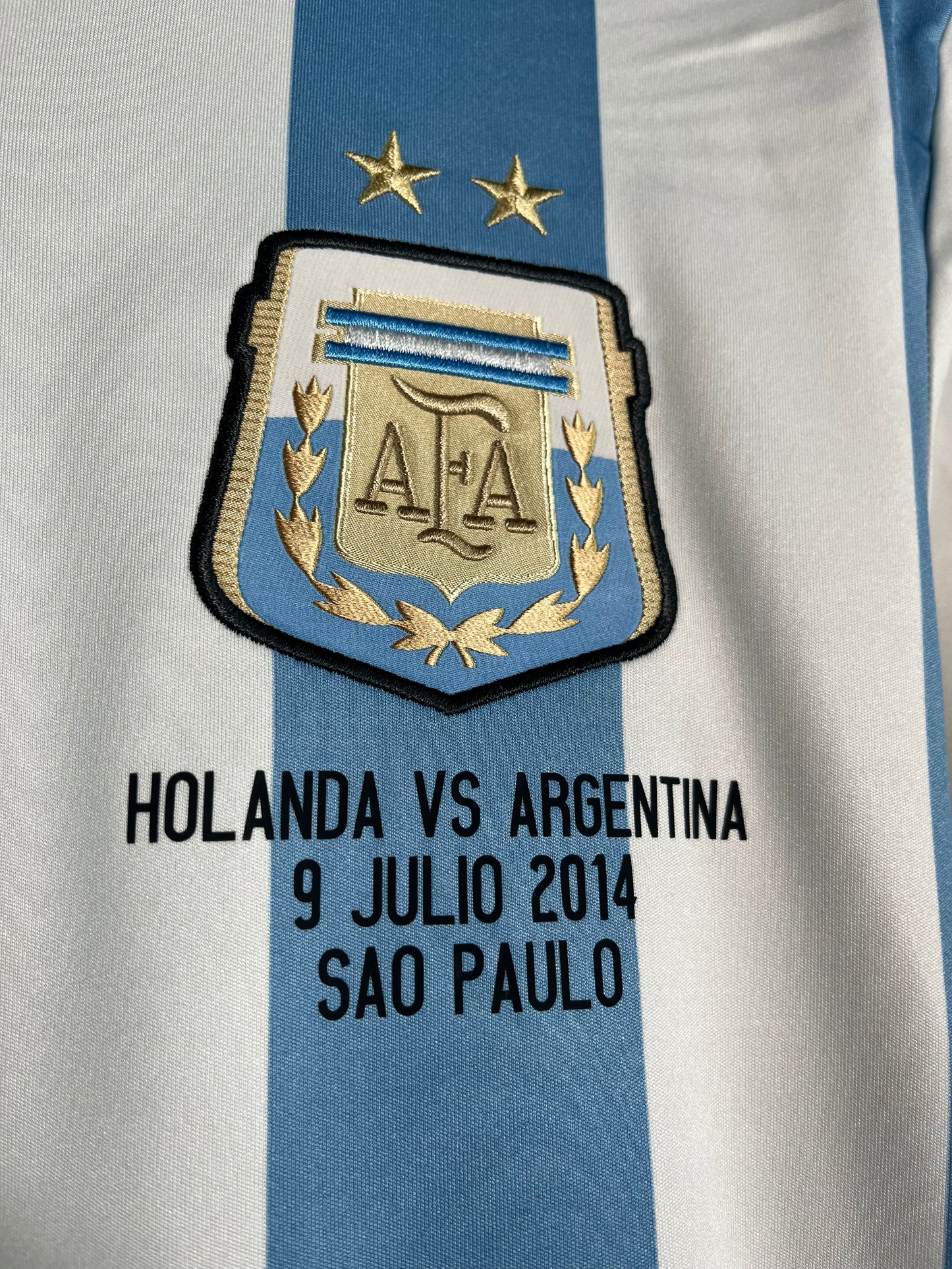 Jersey Argentina Local 2014 2015 *March Detail vs Holanda* Lionel Messi (M)