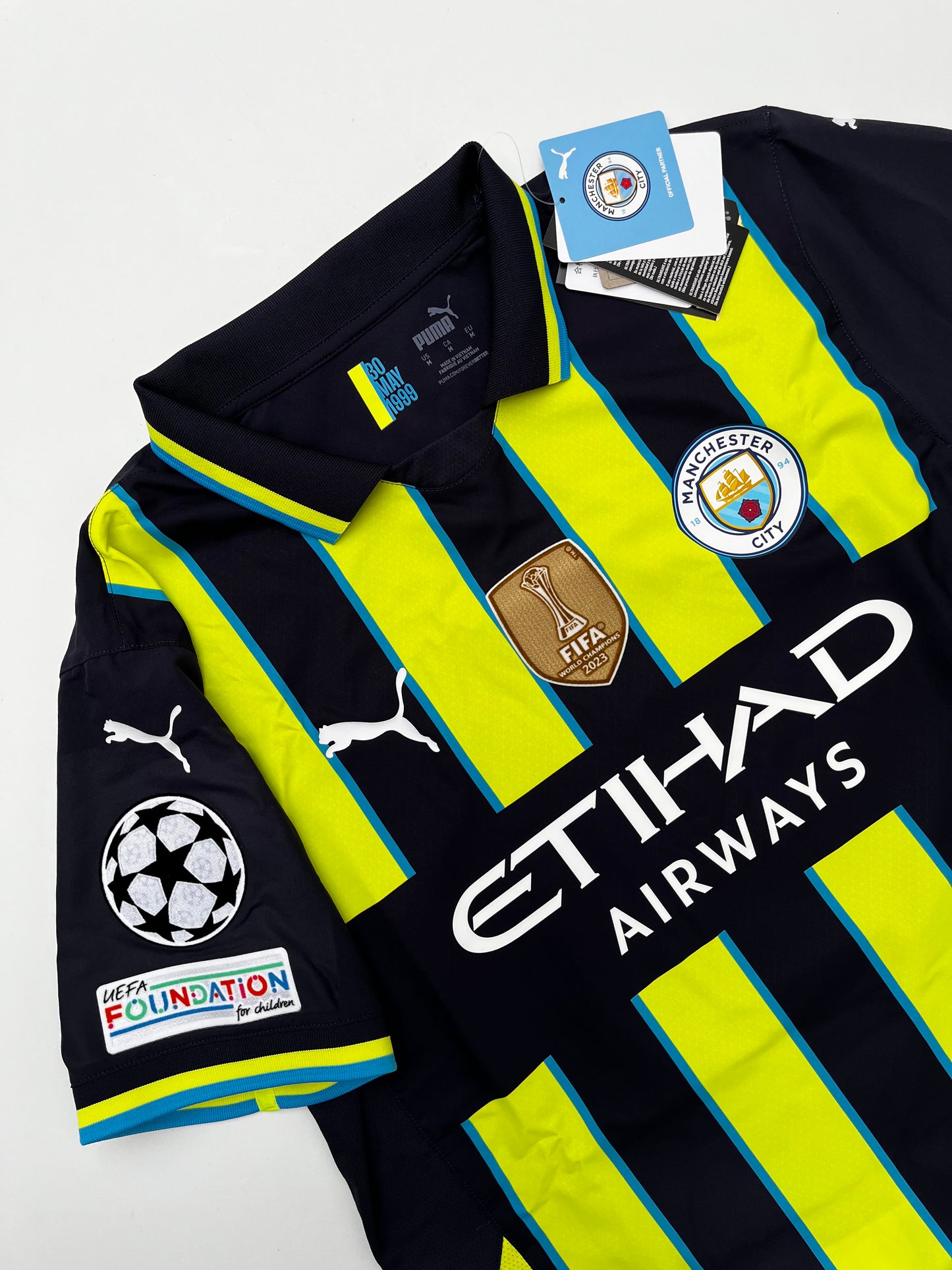 Jersey Manchester City Visita 2024 2025 Versión Jugador *Con Caja* Erling Haaland (M)