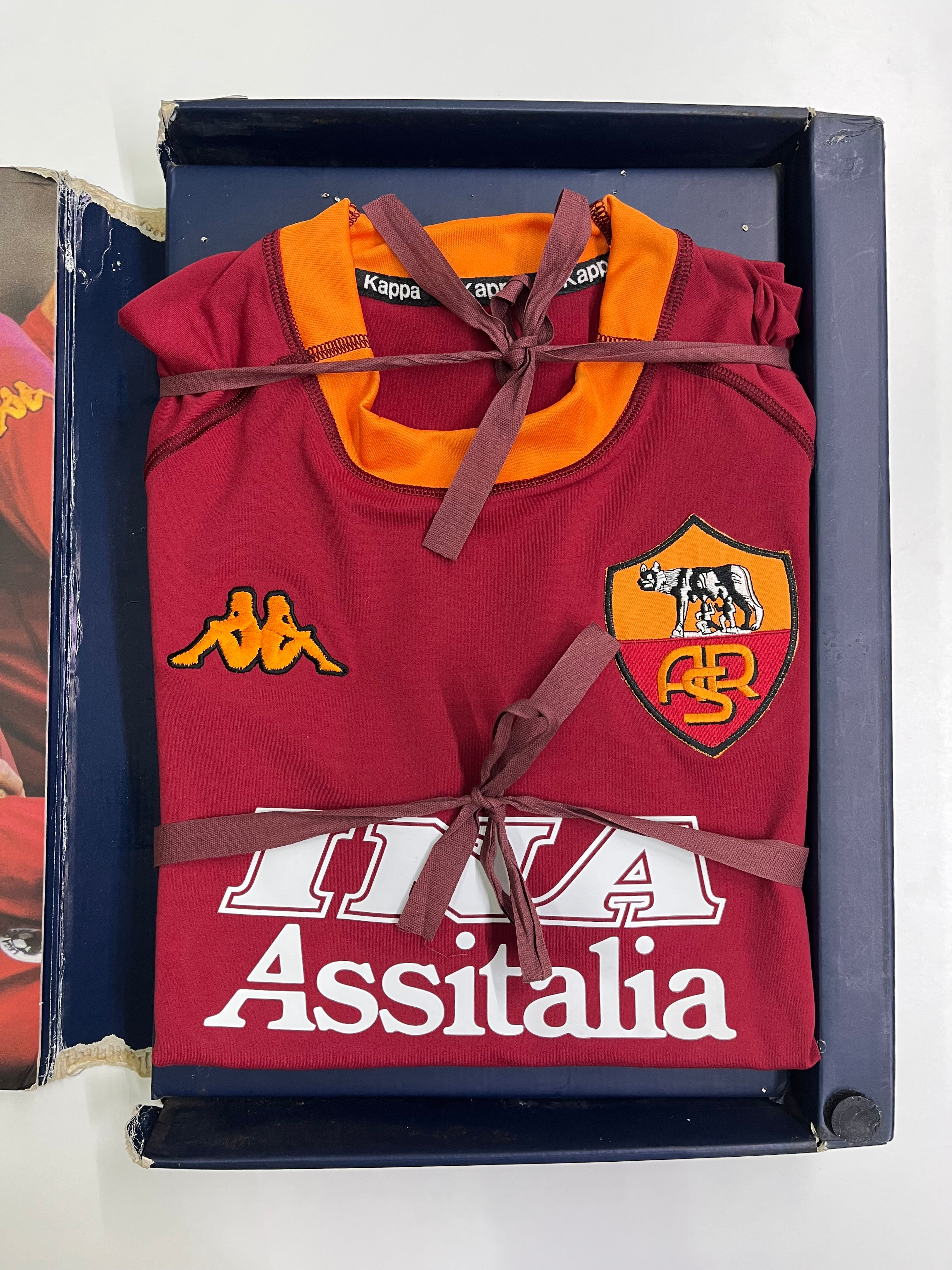 Jersey Roma Local Especial 2000 2001 Foliada 9521 de 10000 piezas *Incluye Caja* (XL)